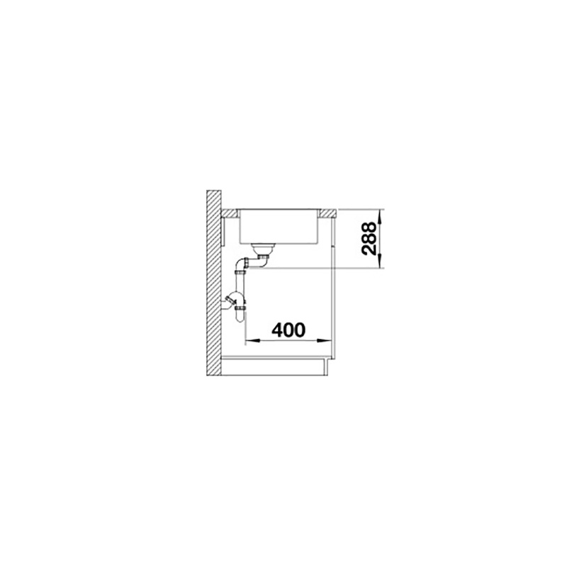 BLANCO ZEROX 700-IF DURINOX™ Innfelling/Planlimning