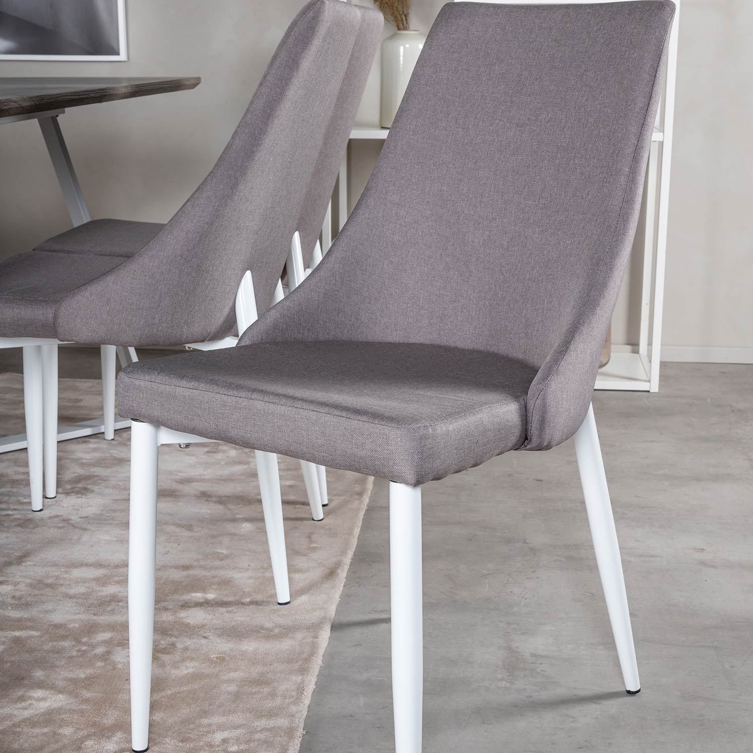 Spisegruppe Venture Home Madde med 6 Laura Stoler Polyester