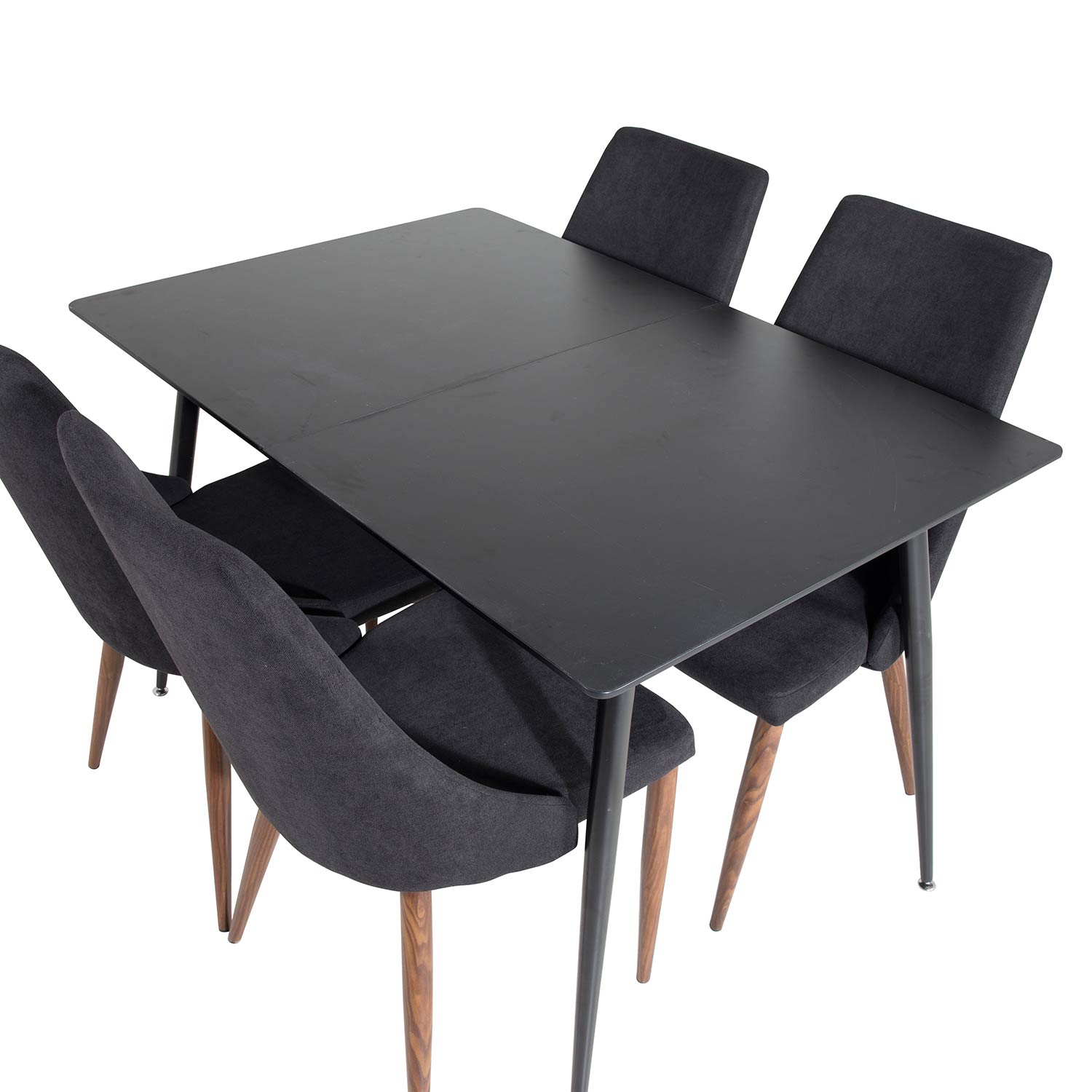 Spisegruppe Venture Home Silvia med Innleggsplate og 4 Laura Stoler