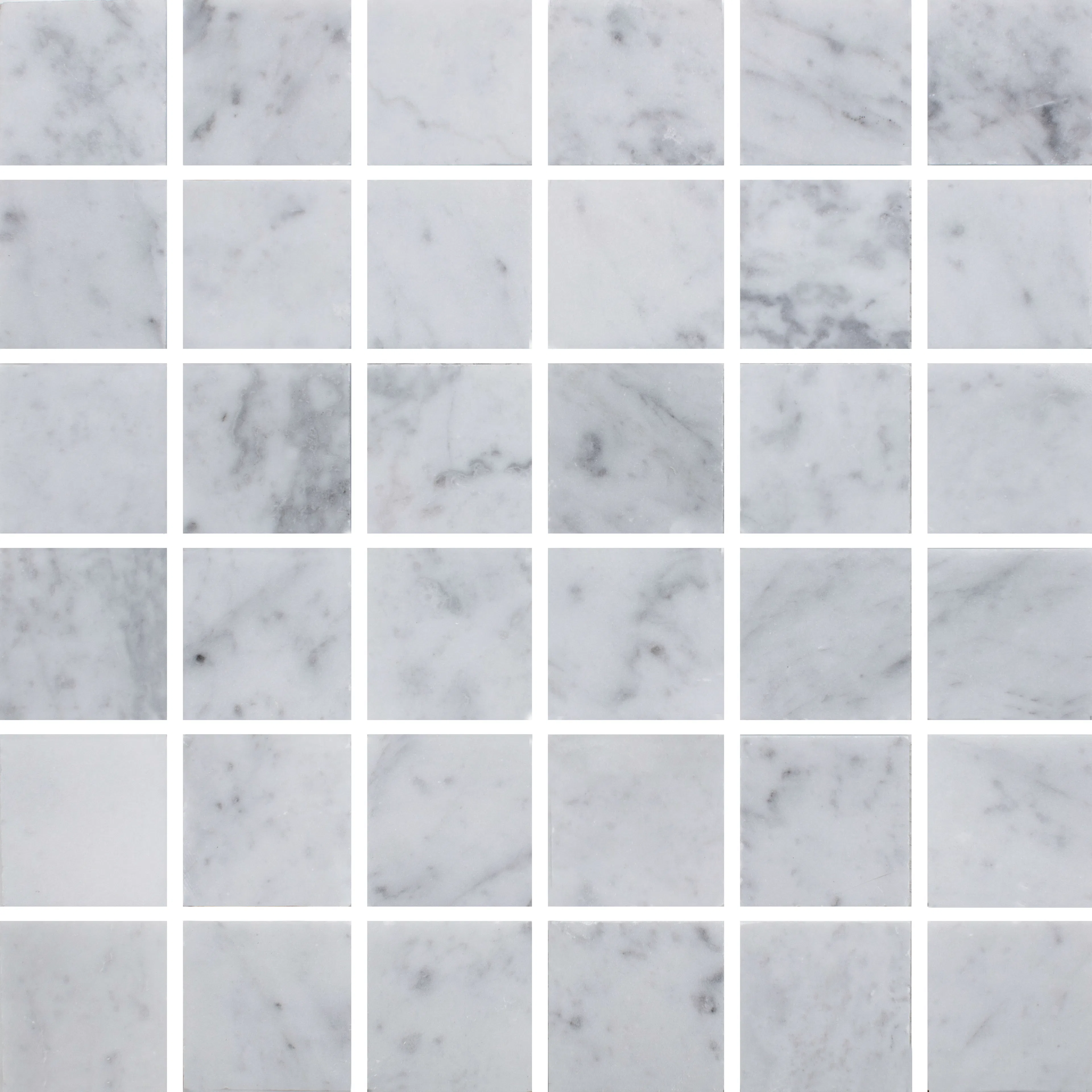Marmor Arredo Carrara C Honed Hvit 5x5 cm