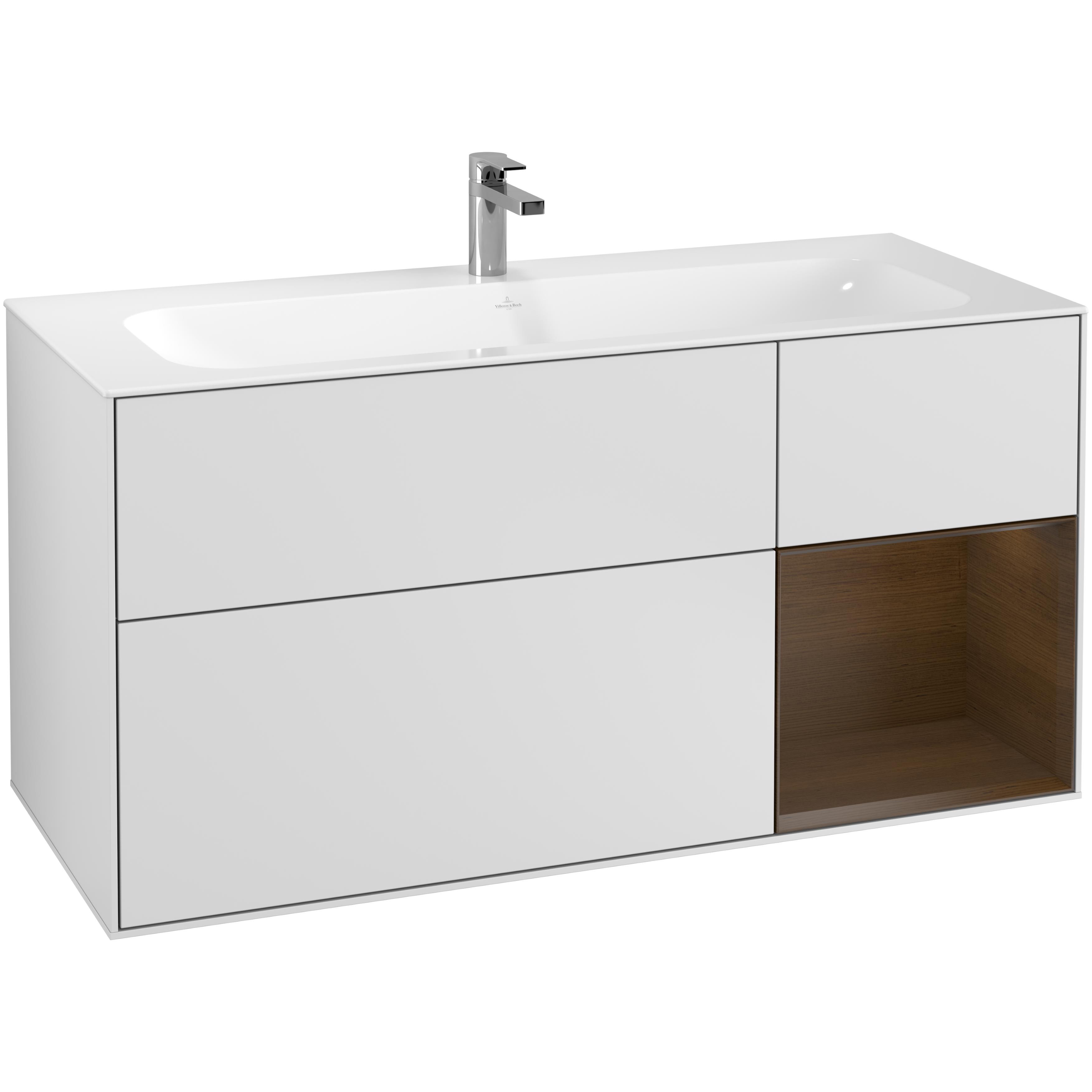 Tvättställsskåp Villeroy & Boch Finion med 3 Lådor och Hylla för Inbyggt Tvättställ