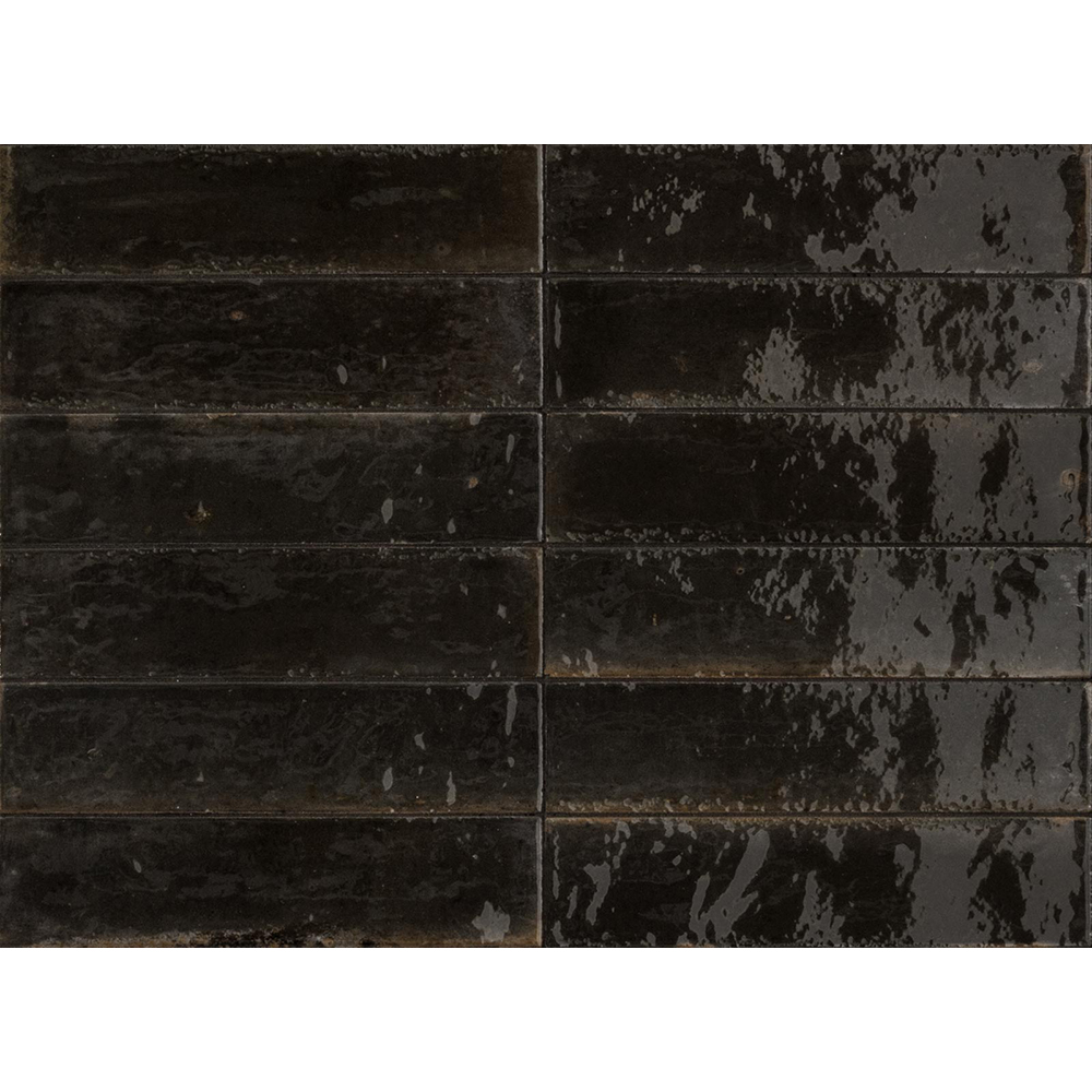 Kakel Marazzi Group Lume Svart 6x24 cm