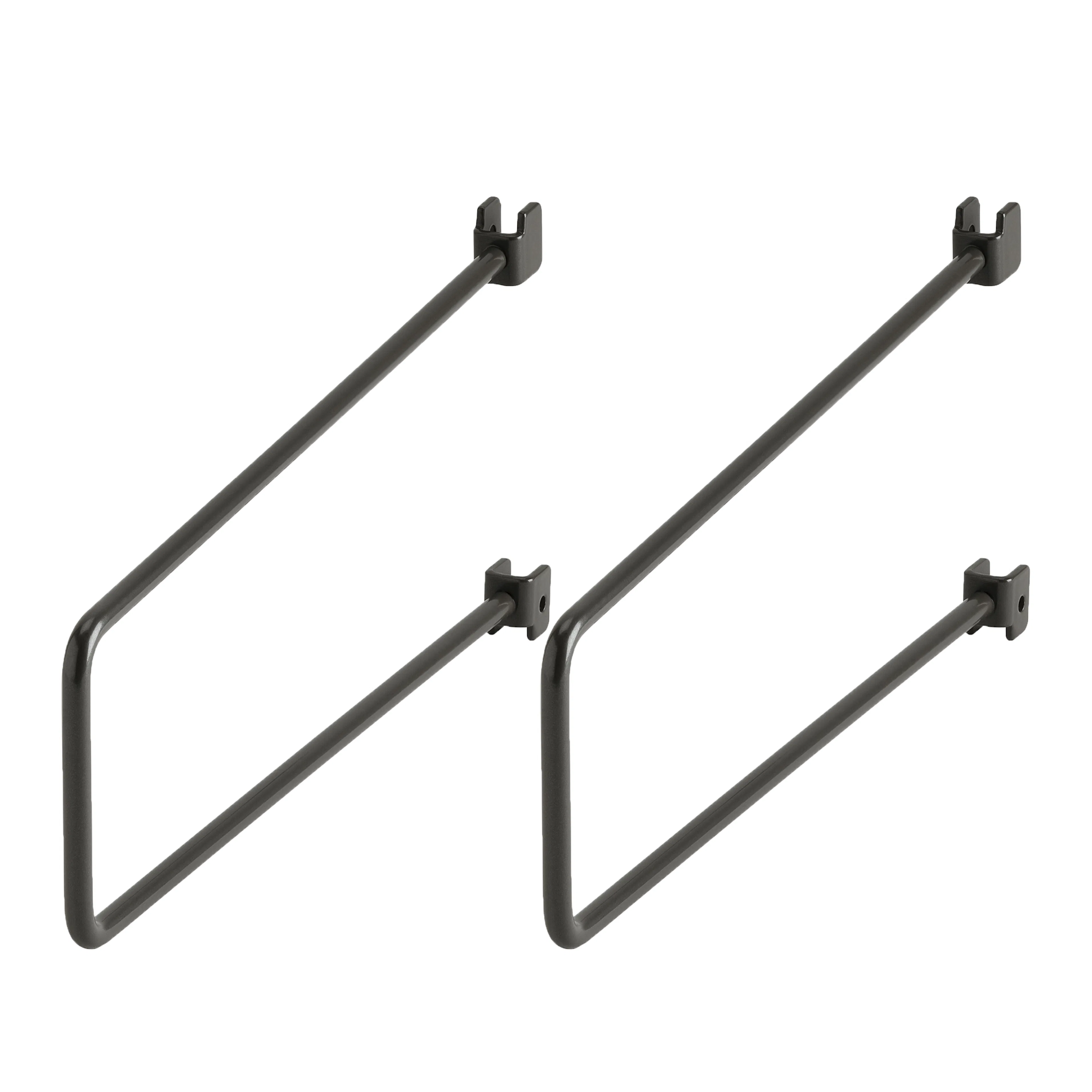 Bokstøtte Elfa for Skinne 250mm 2-pk
