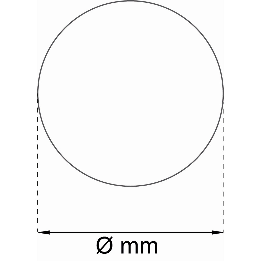 Badrumsmatta Habo Camelia Rund 900mm Grå, Diameter: 900 mm