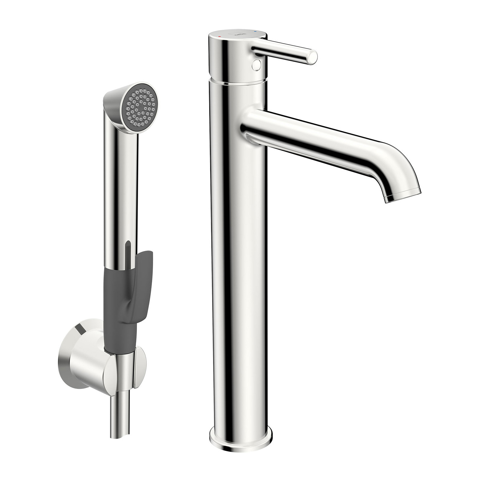 Tv&auml;ttst&auml;llsblandare Oras Optima Style 2602FH H&ouml;g med Sj&auml;lvst&auml;ngande Handdusch