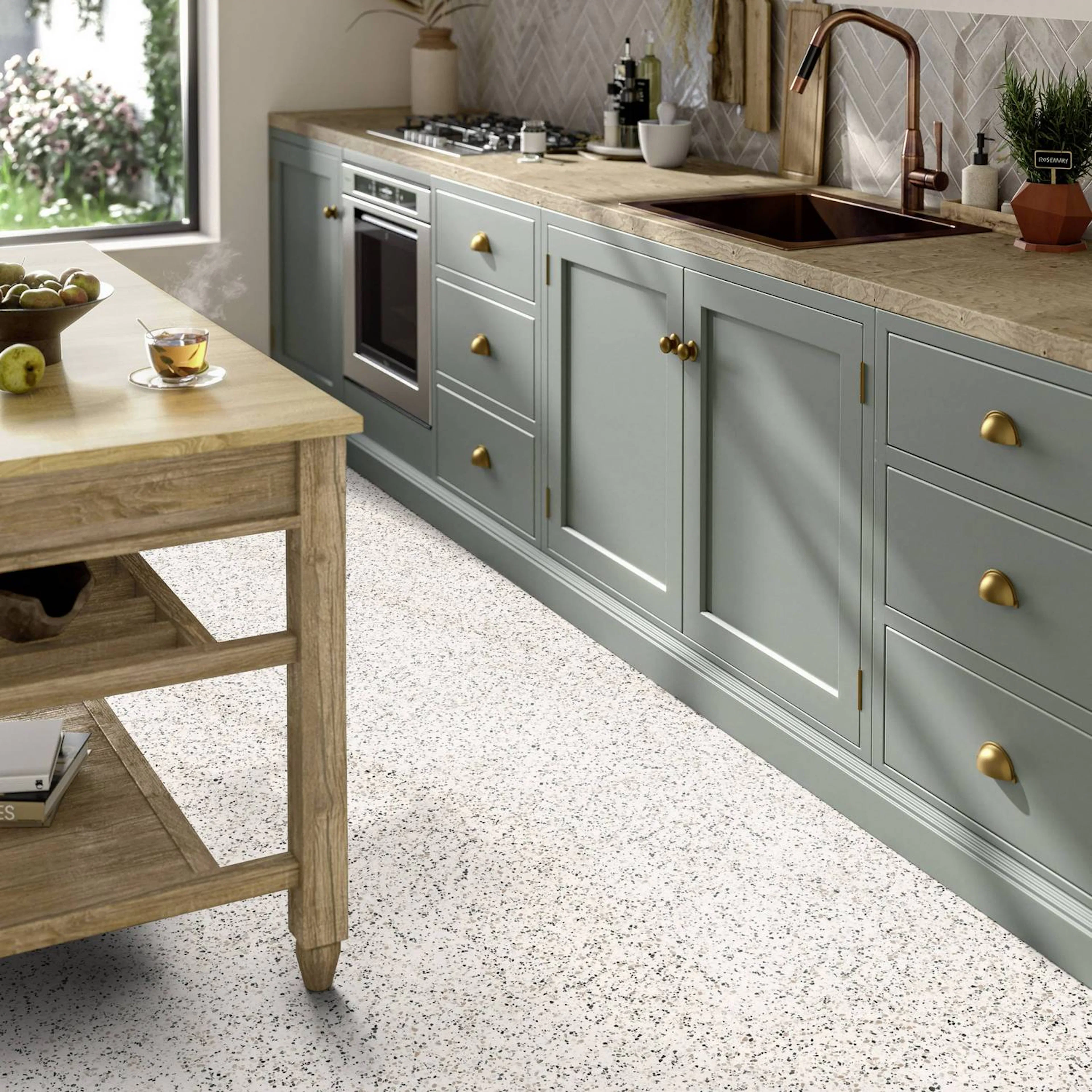 Vinylgulv Tarkett iD Inspiration 55  Terrazzo Classical Nero