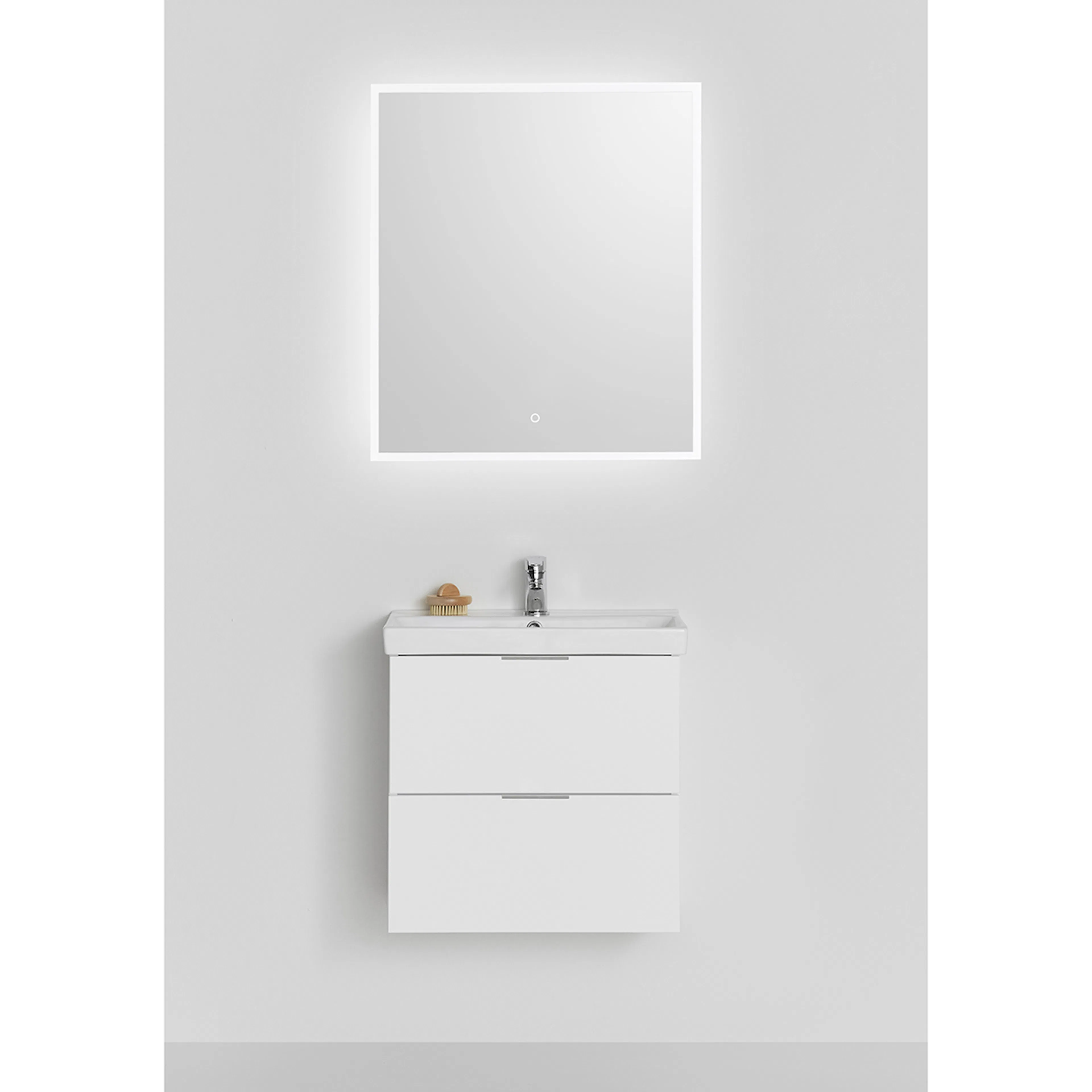 Møbelpakke Hafa Neat med Skuffer og Speil Store Square LED