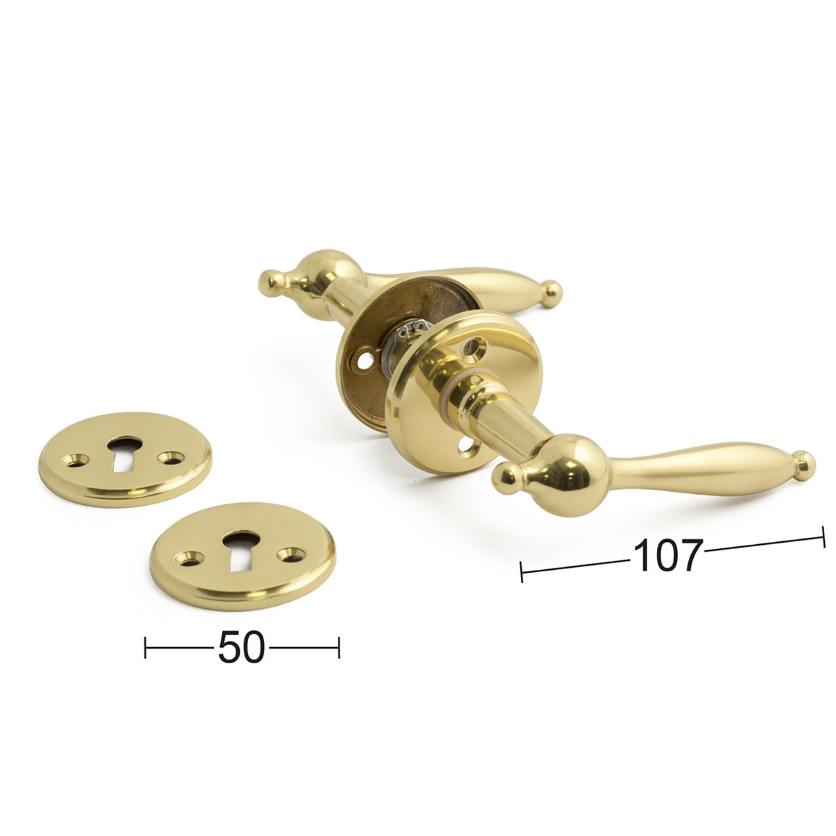 Innerdørvrider A9685 Habo Messing