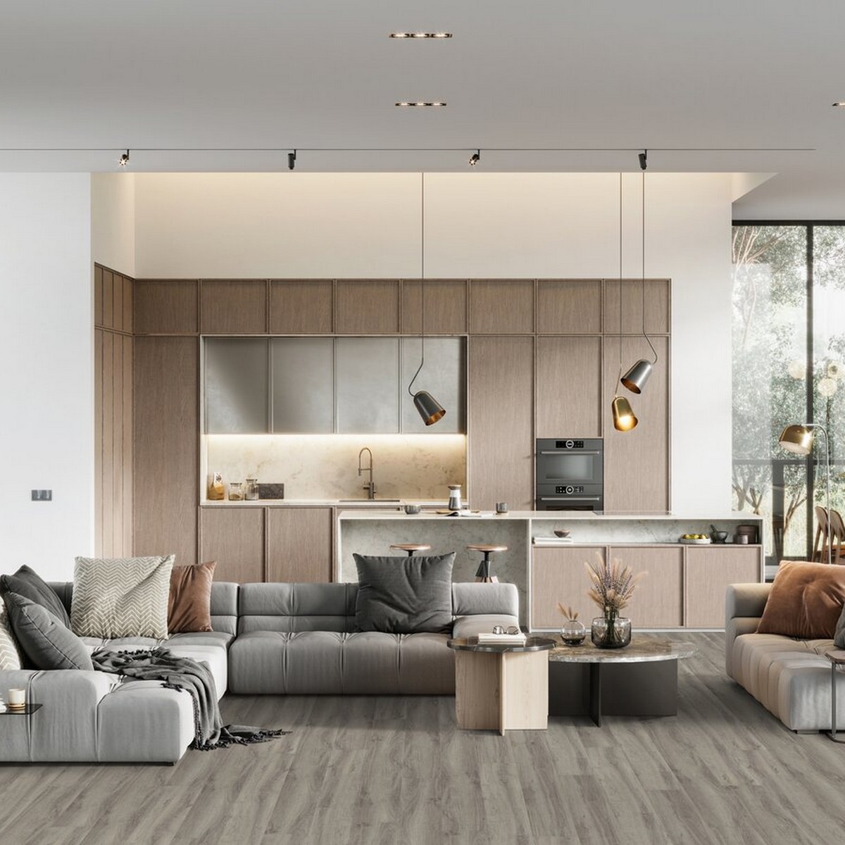 Vinylgulv Gerflor Virtuo 55 Rigid Acoustic Baita Taupe