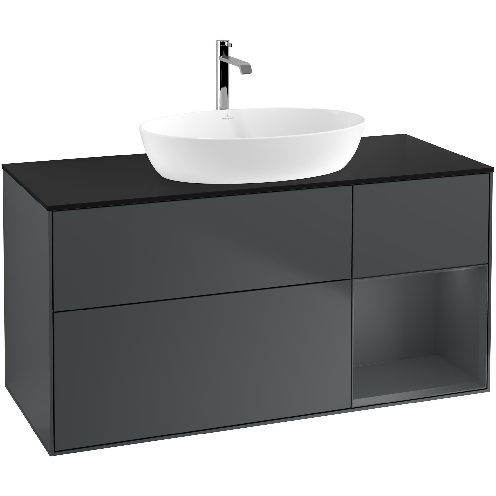 Tvättställsskåp Villeroy & Boch Finion med 3 Lådor Hylla och Bänkskiva för Fristående Tvättställ från Artis & Collaro