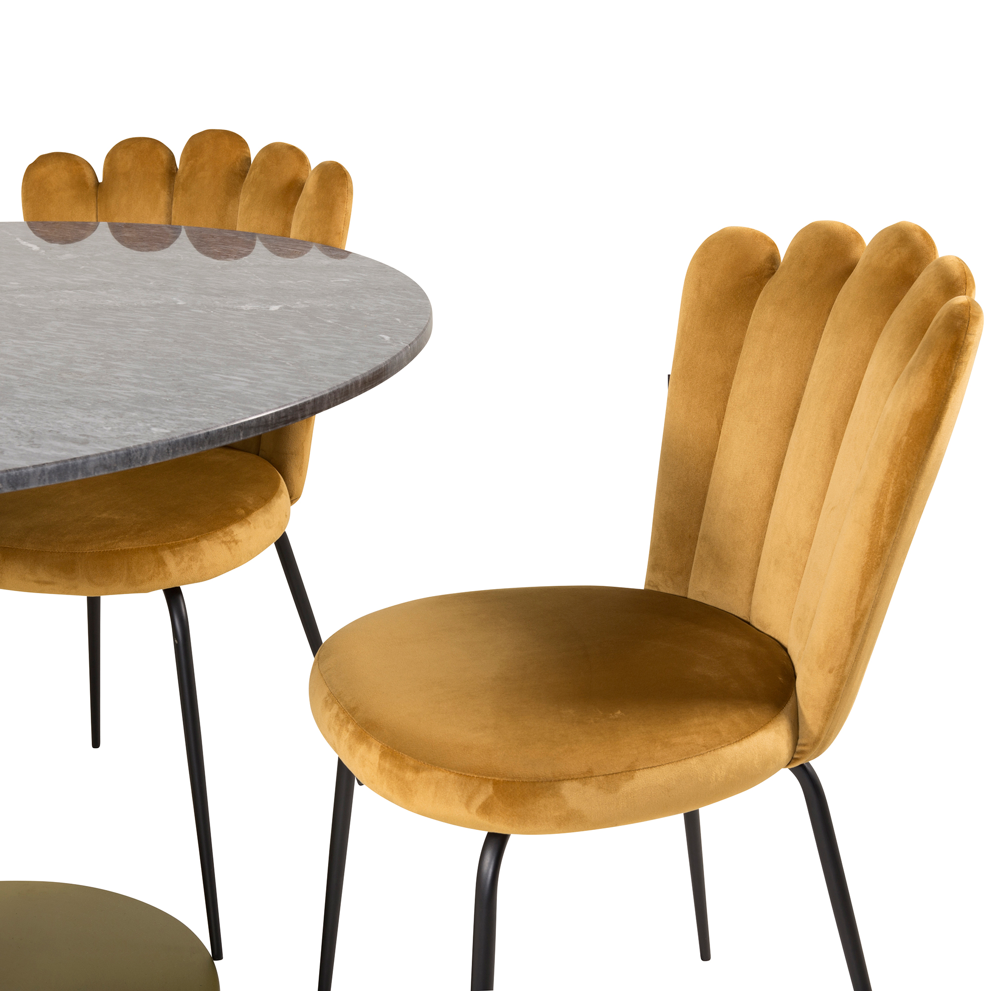 Spisegruppe furniture/fashion Ester med 4 Limhamn Light Stoler