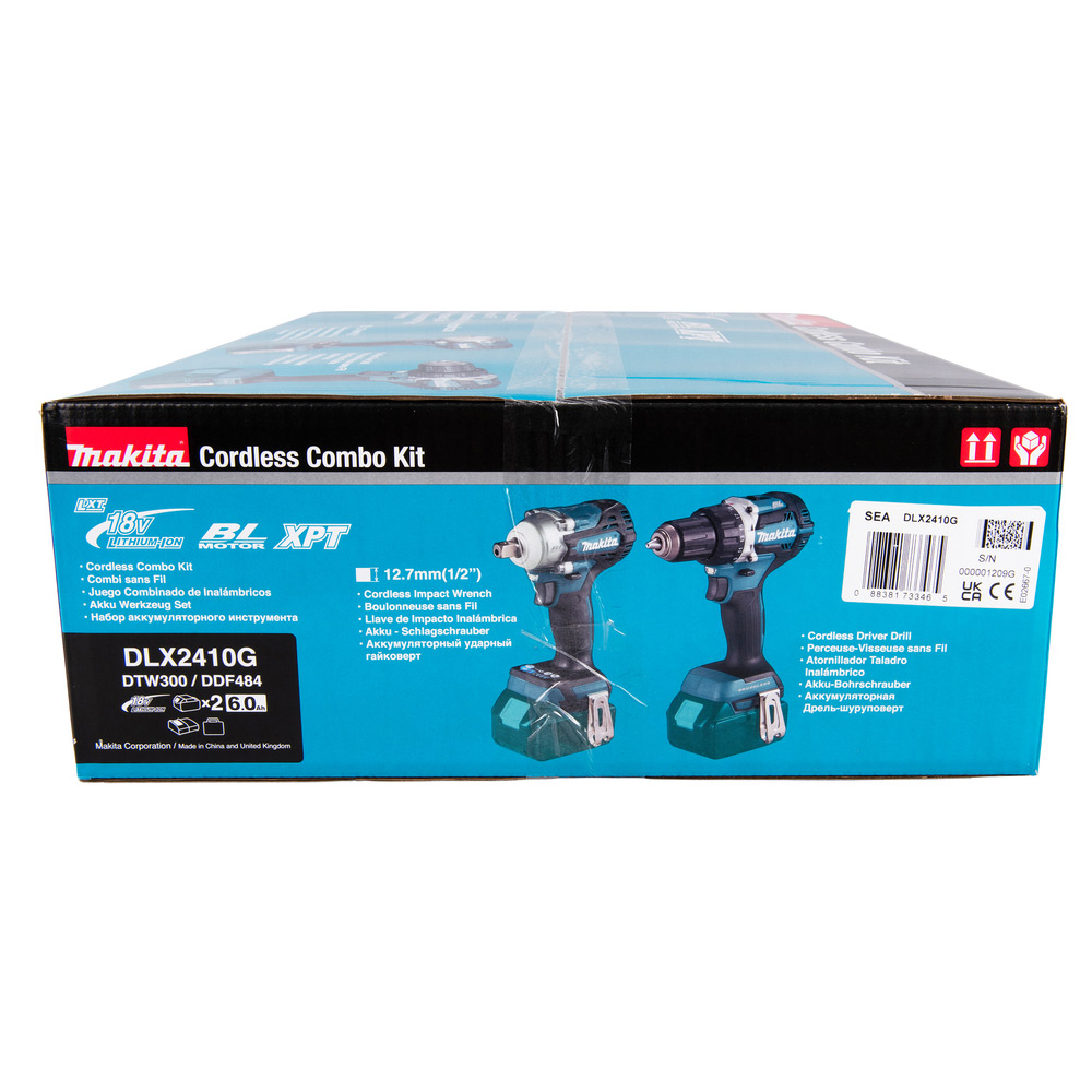 Verktøypakke Makita DDF484Z 18V DTW300Z inkl Koffert