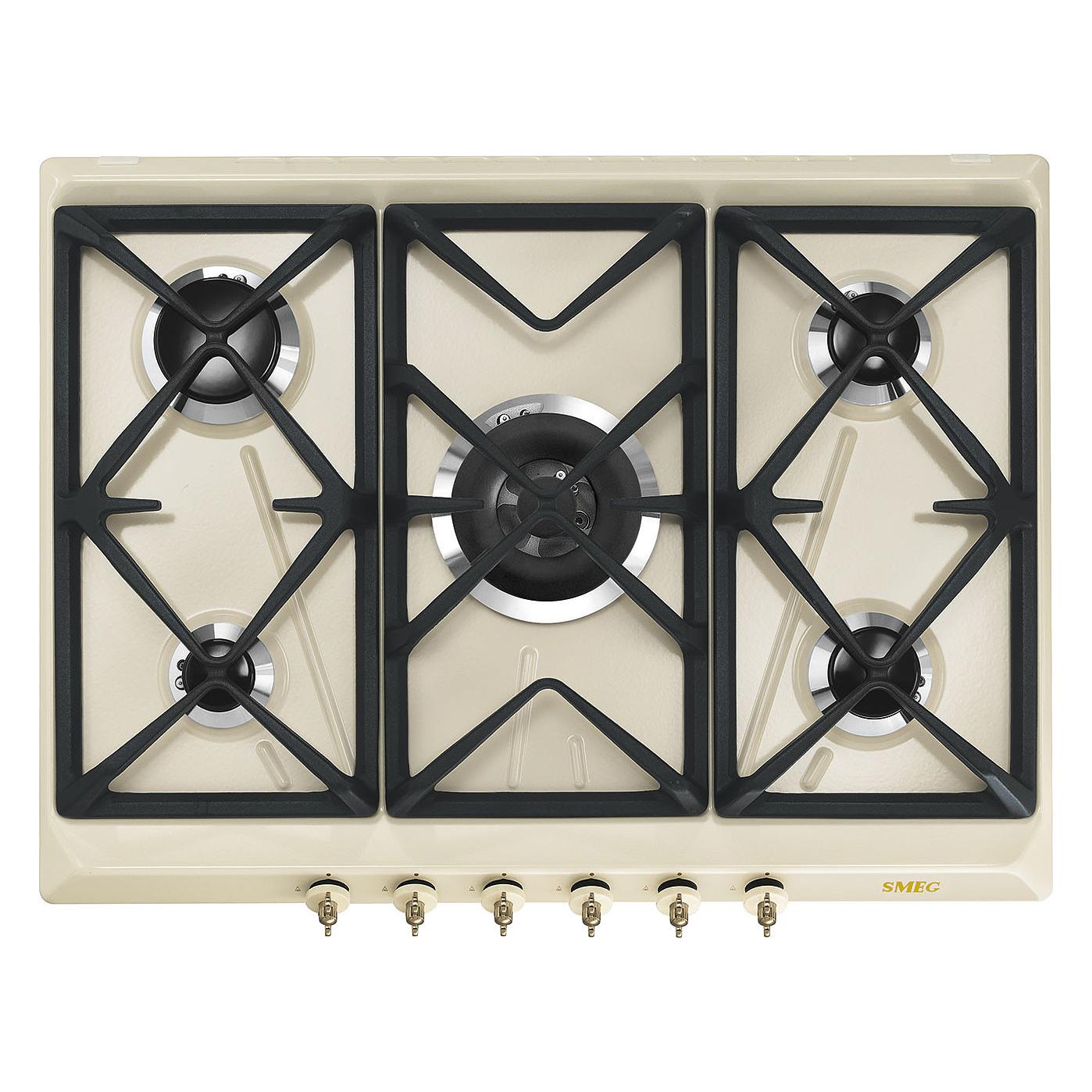 Smeg Gashäll Colonial SRV876POGH Creme