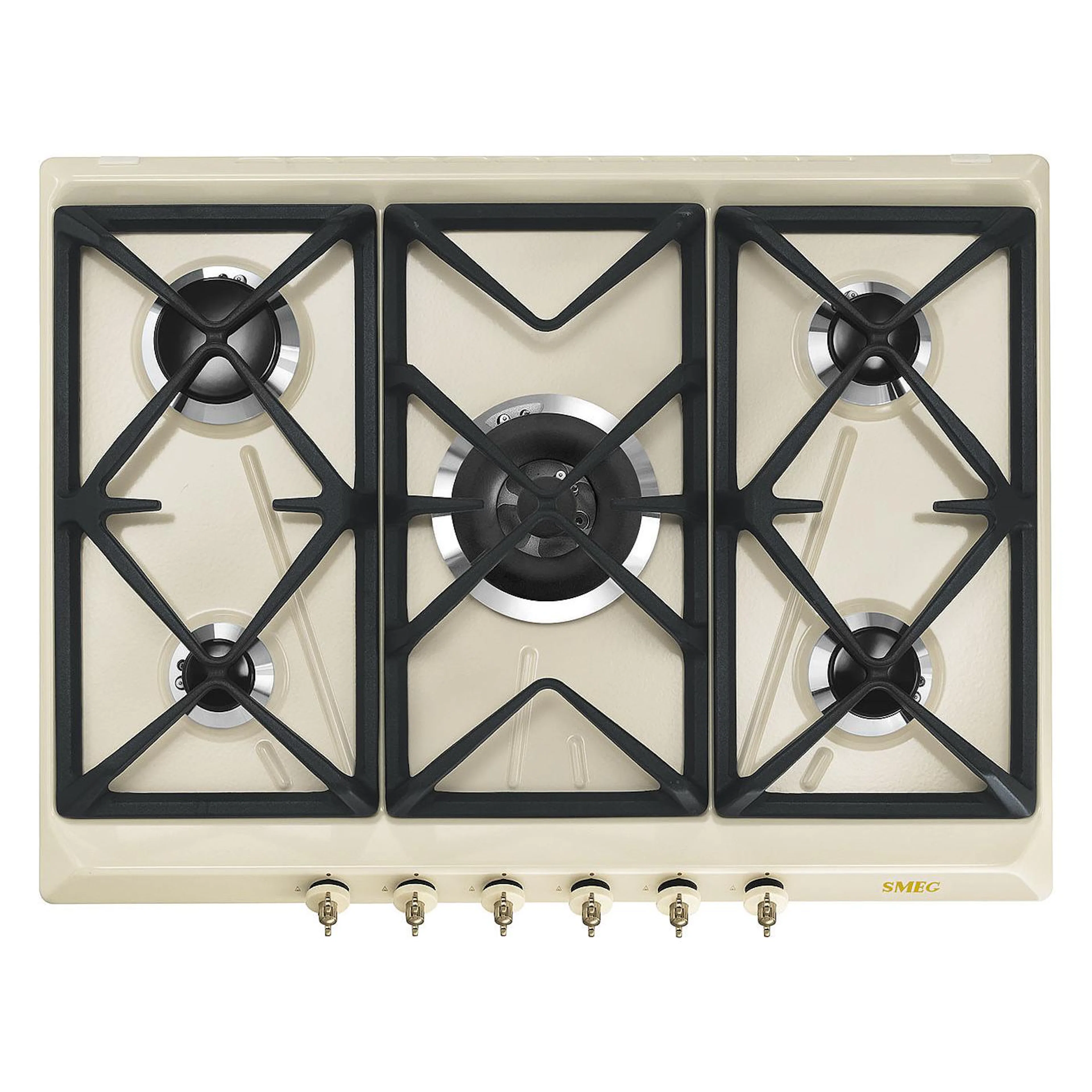Smeg Gashäll Colonial SRV876POGH Creme