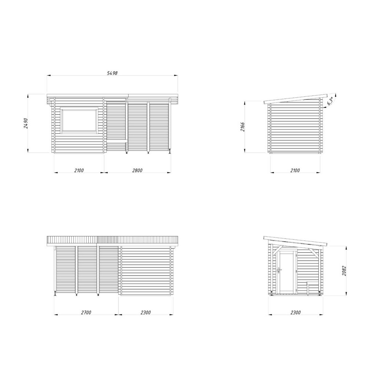 Badstuhus Palmako Sanna 4,1 + 5,9 m2