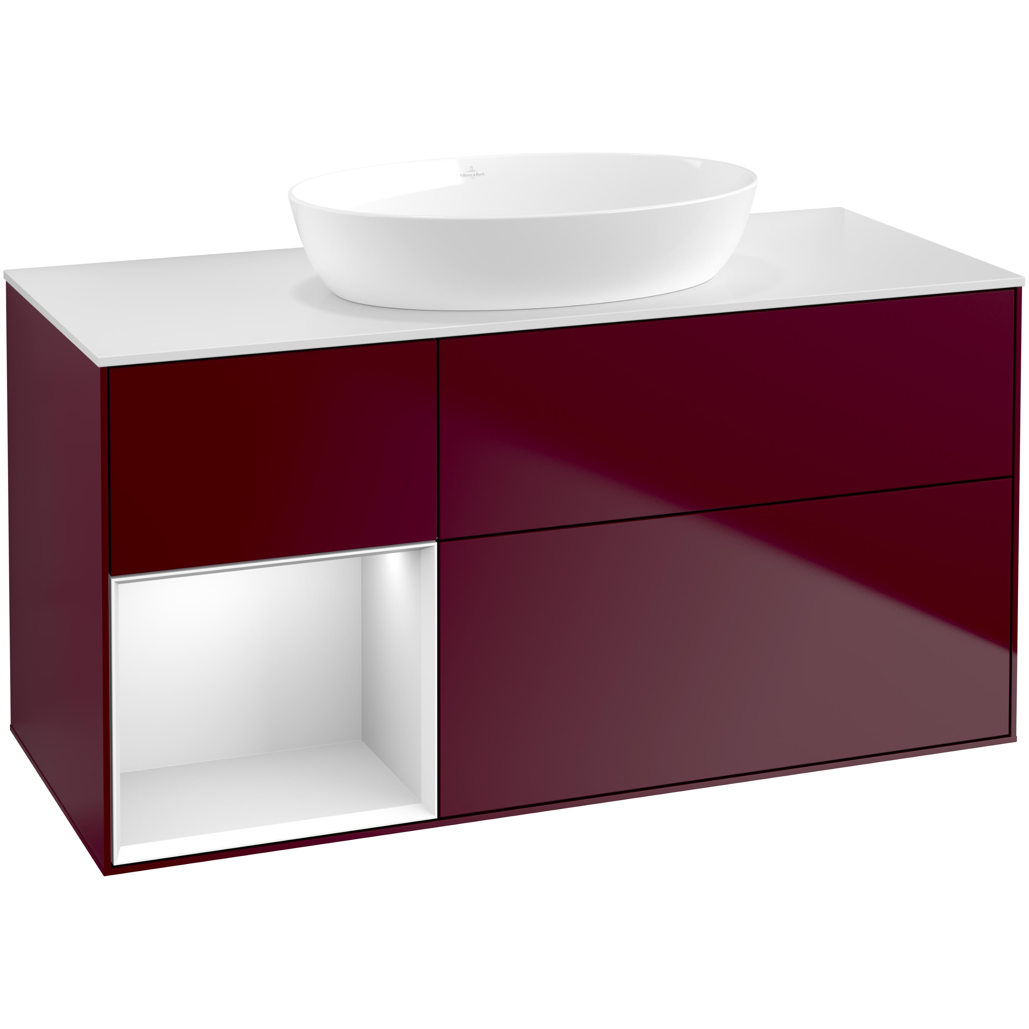 Tvättställsskåp Villeroy & Boch Finion med 3 Lådor Hylla och Bänkskiva för Fristående Tvättställ från Artis & Collaro