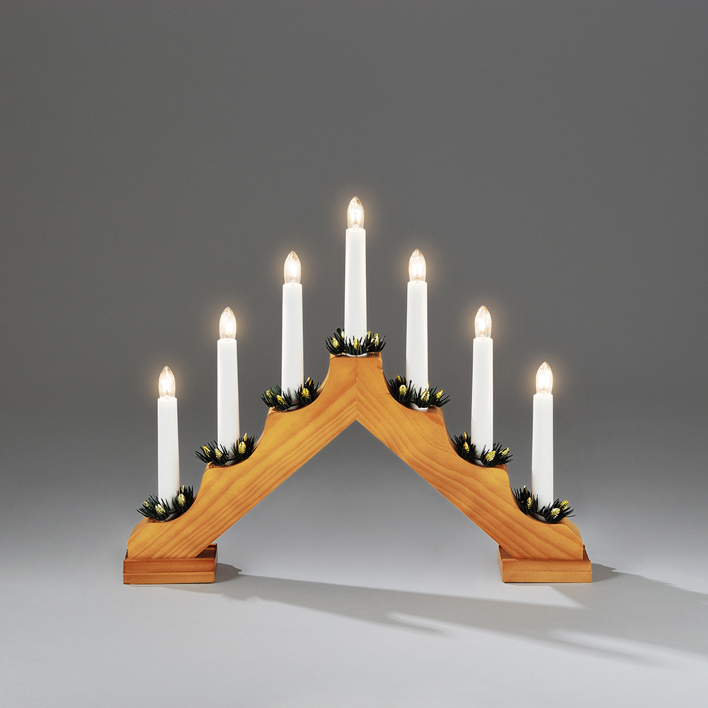 Adventstake Gnosjö Konstsmide 7L med Mansjetter H30
