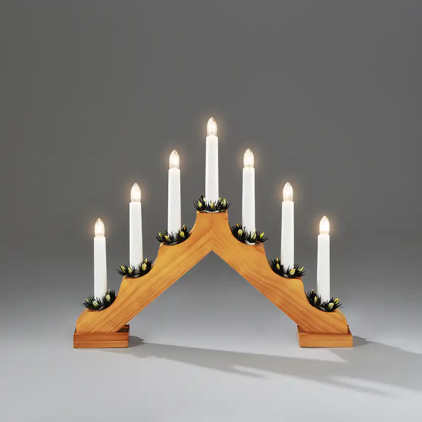 Adventstake Gnosjö Konstsmide 7L med Mansjetter H30