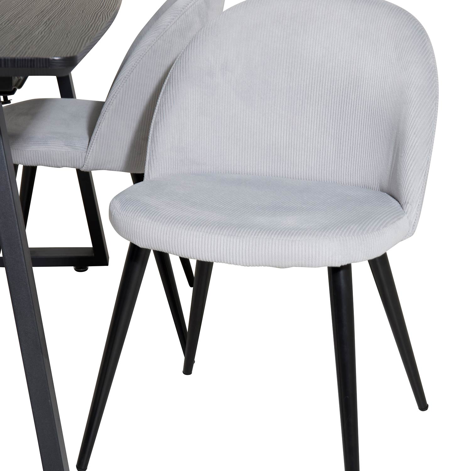 Spisegruppe Venture Home Ina med 4 Valentina Stoler Manchester