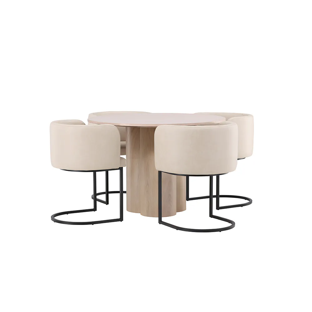 Spisegruppe Venture Home Olivia med 4 Simrishman Stoler