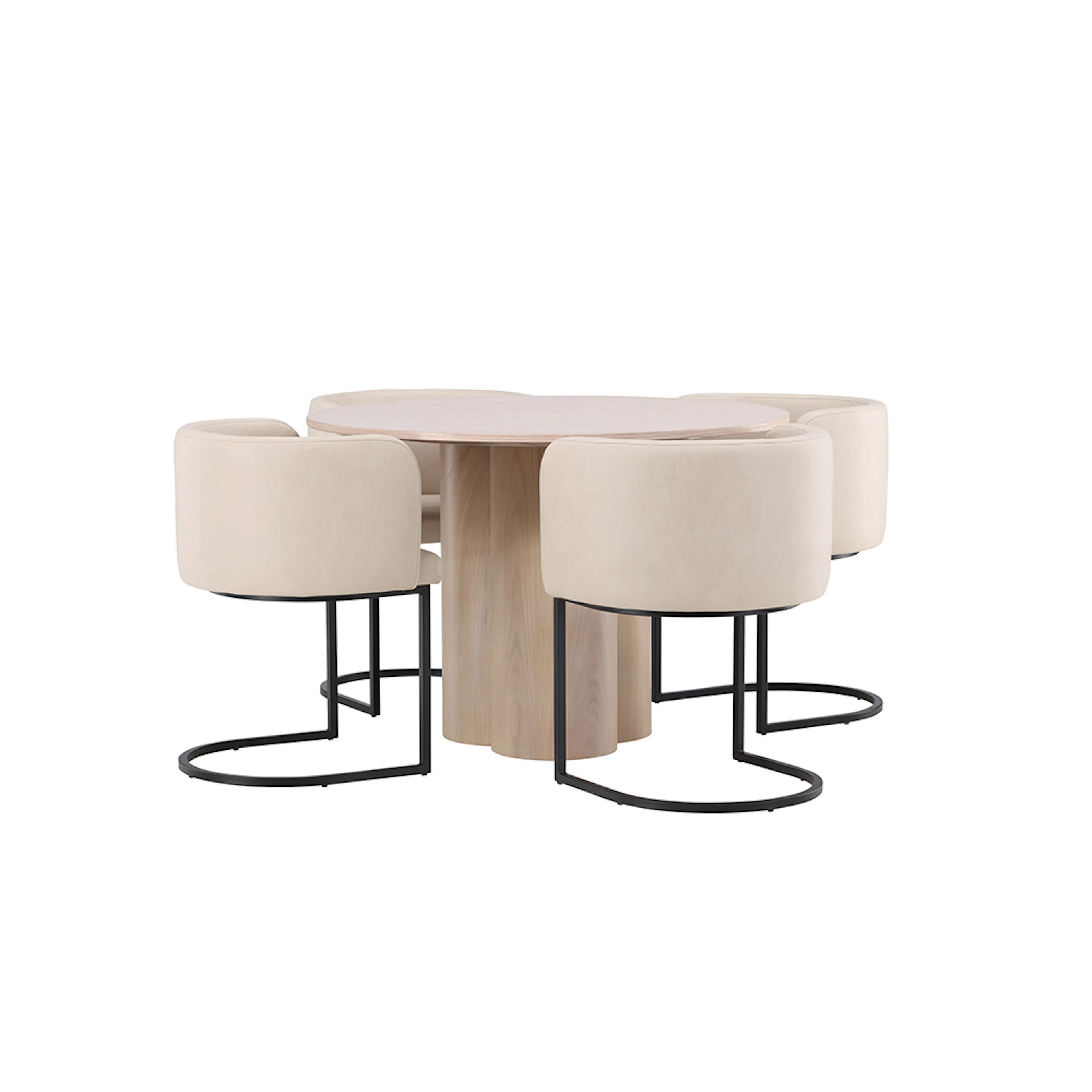 Spisegruppe Venture Home Olivia med 4 Simrishman Stoler