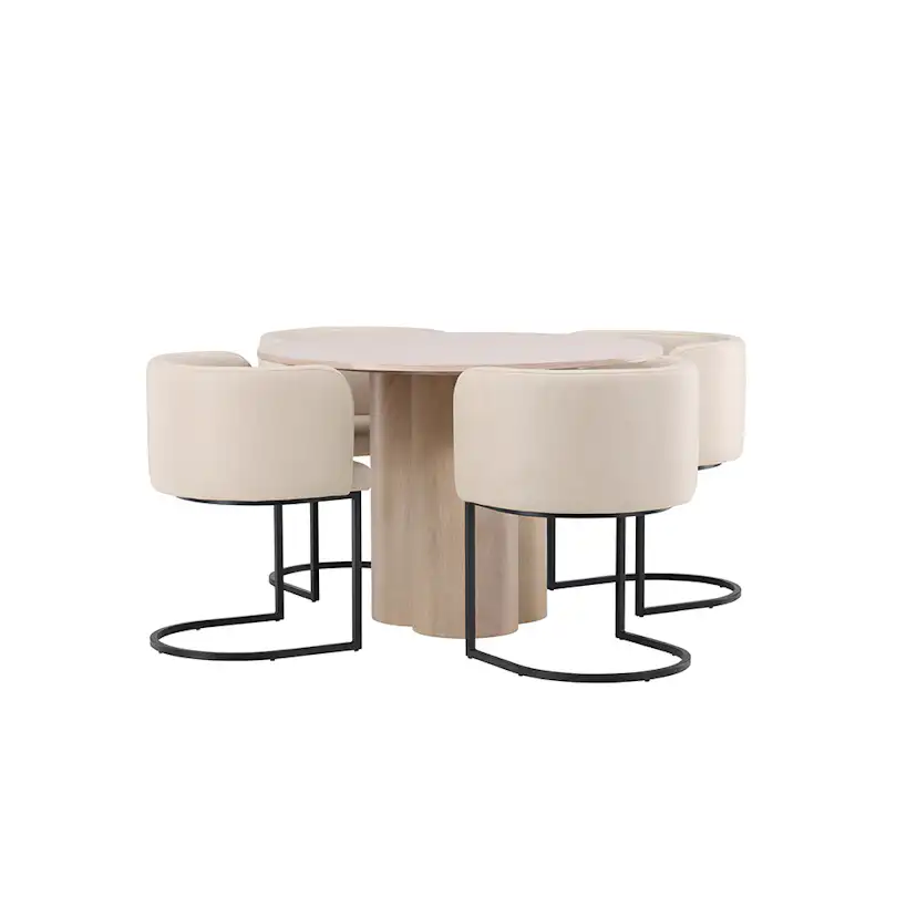 Spisegruppe Venture Home Olivia med 4 Simrishman Stoler