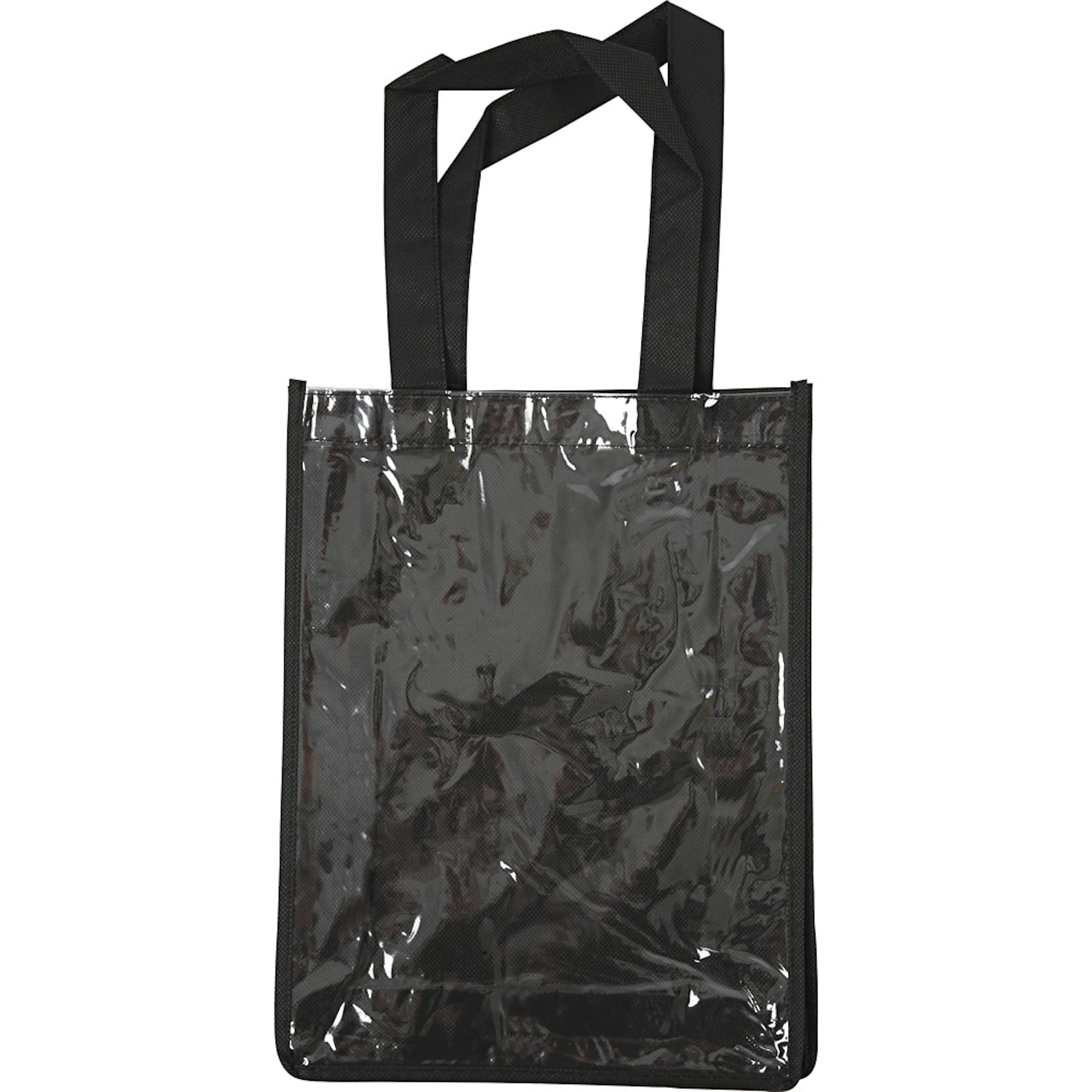 Veske Creativ Company med Plastfront Svart 30X23X7 cm 1 Stk