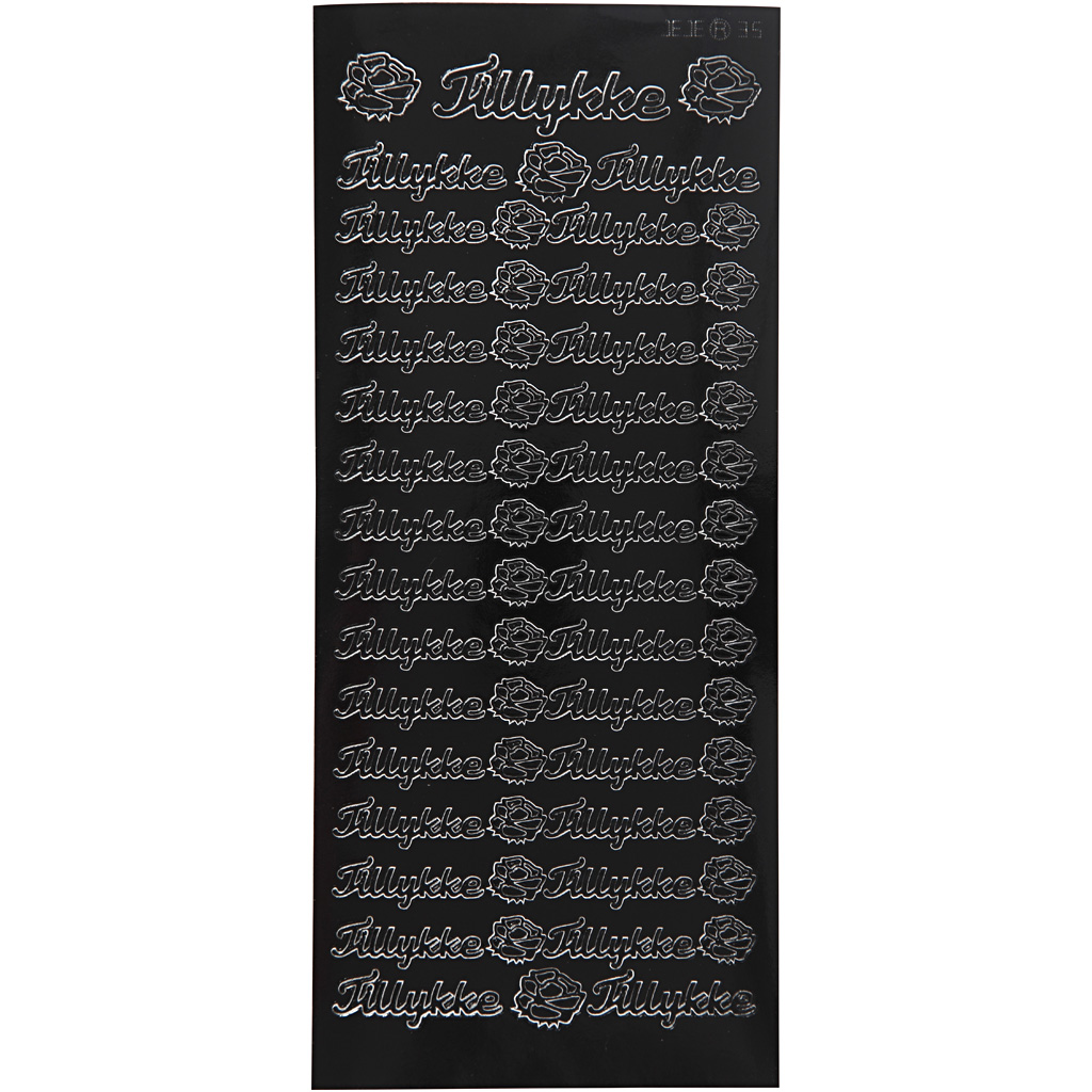 Stickers Creativ Company Tillykke 10x23 cm