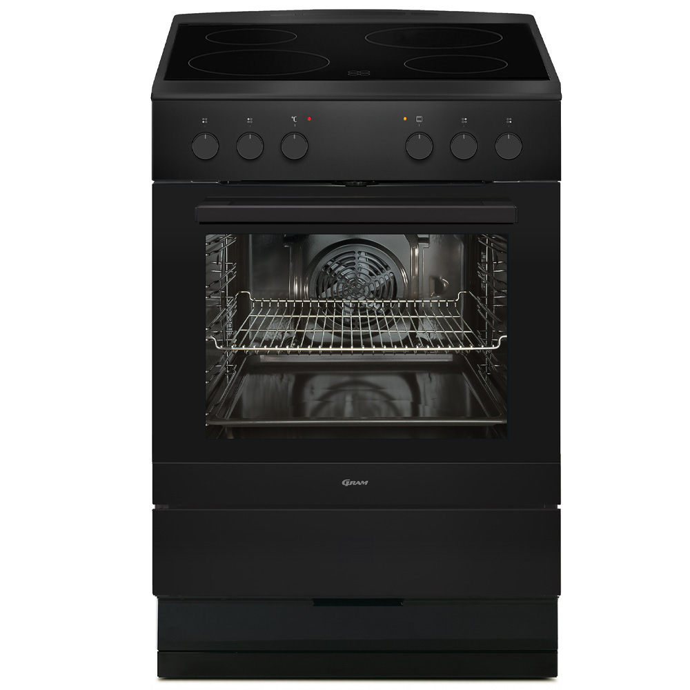 Komfyr GRAM EK 5600-90 VF MB Sort