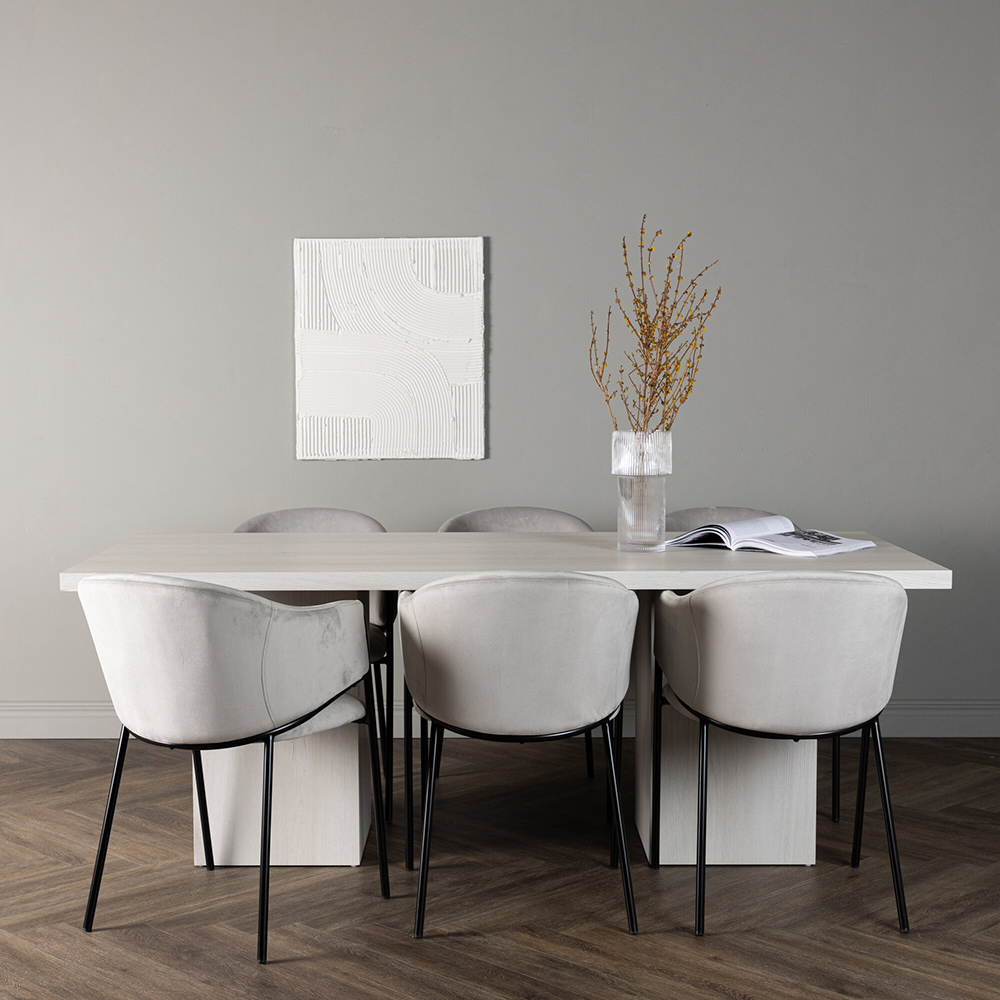 Spisegruppe Venture Home Olga med 6 Evelina Stoler