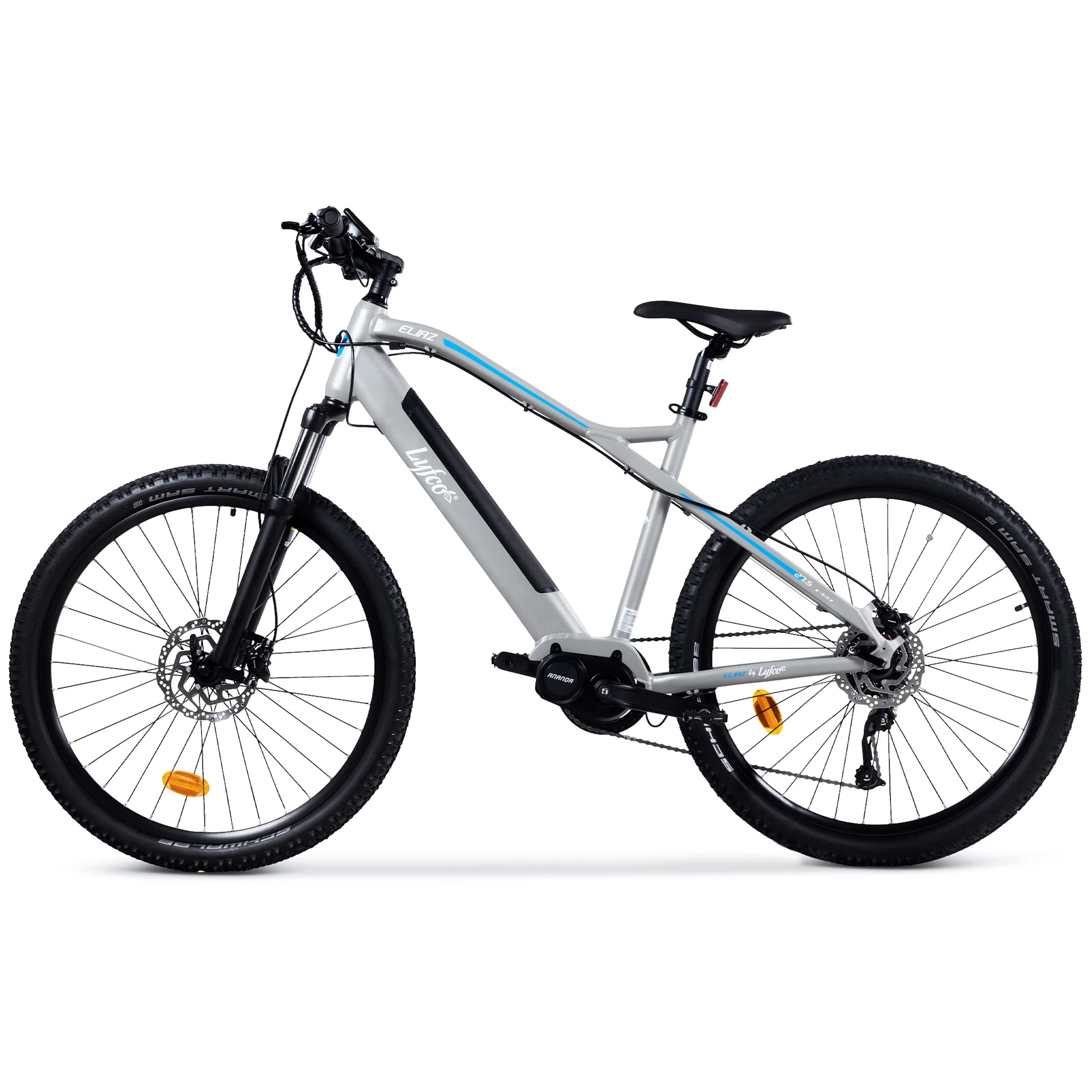 Elsykkel Lyfco MTB 27,5" Eliaz 14 Ah Sølv