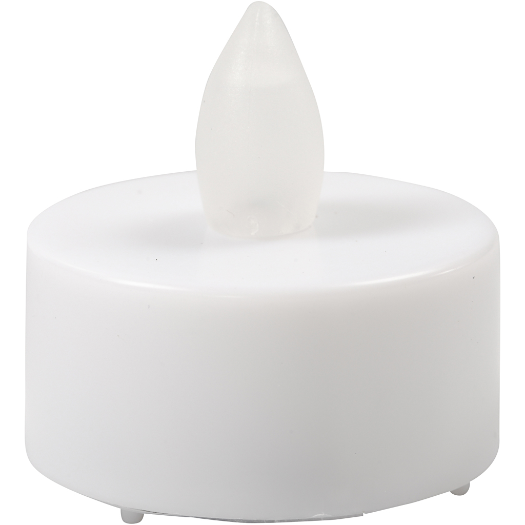 LED Telys Creativ Company Hvit 24 Stk/1 Pk