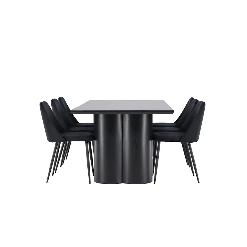 Spisegruppe Venture Home Olivia 210 med 6 stk Night Stoler