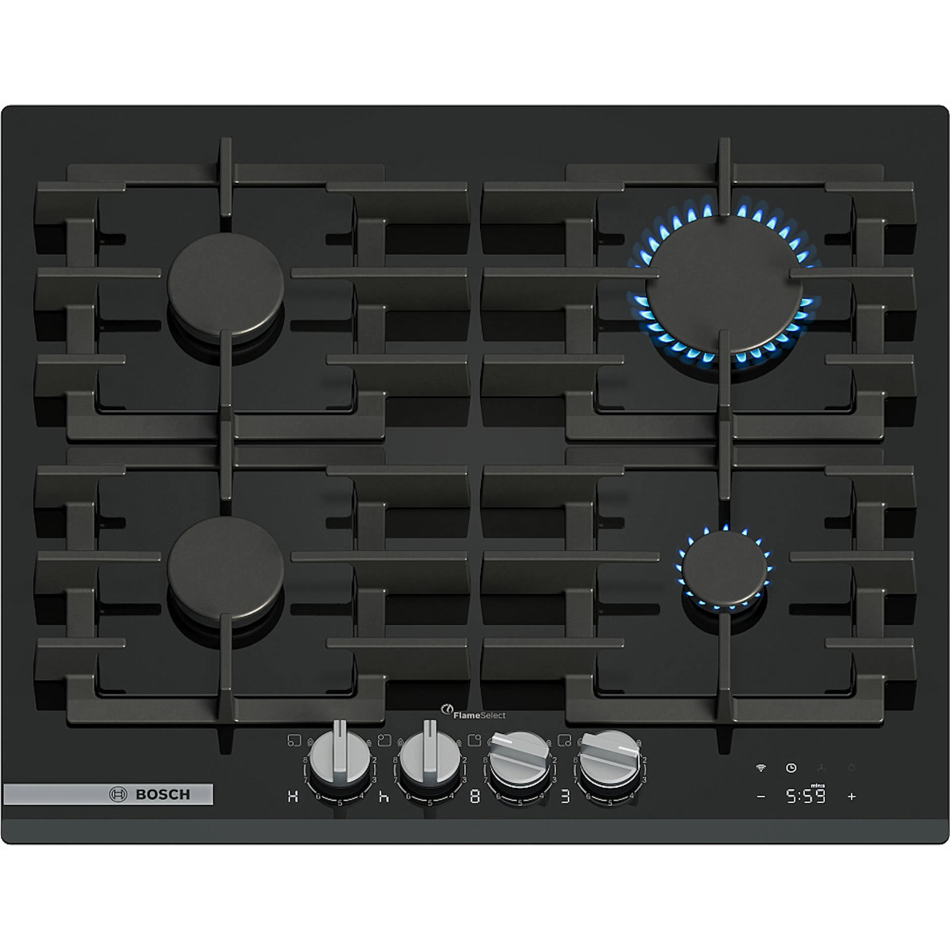 Gasskomfyr Bosch PRP6A6H40 Serie 8 Sort med WiFi