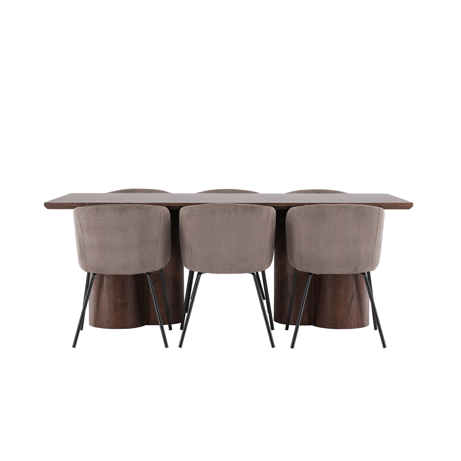 Spisegruppe Venture Home Olivia 210 med 6 stk Berit Stoler