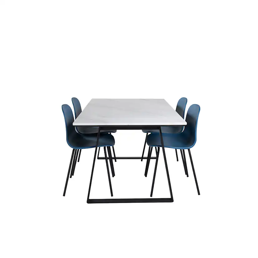 Spisegruppe Venture Home Estelle 140 med 4 Ardi Stoler