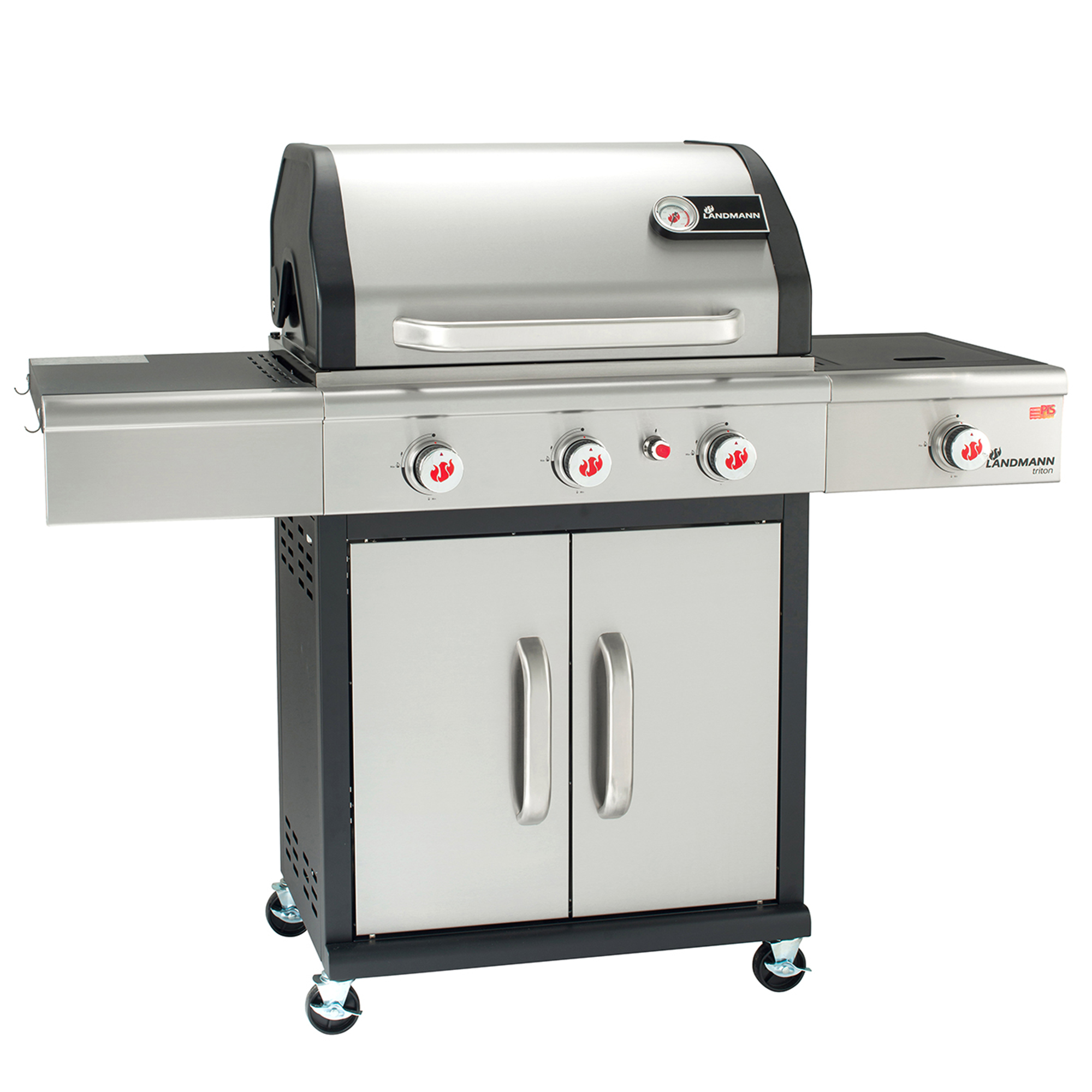 Gassgrill Landmann Triton cooK PTS 3.1 Rustfritt Stål