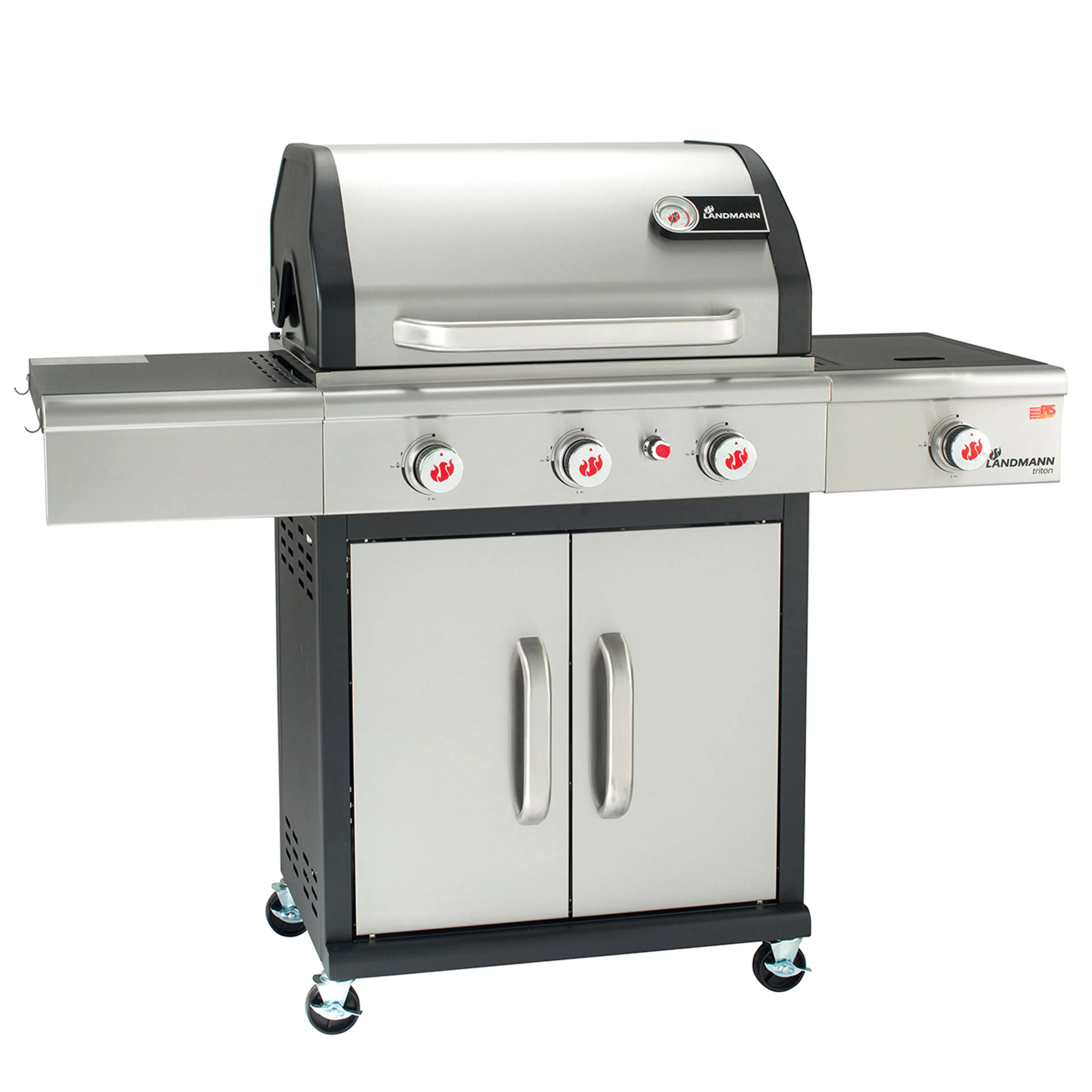 Gassgrill Landmann Triton cooK PTS 3.1 Rustfritt Stål
