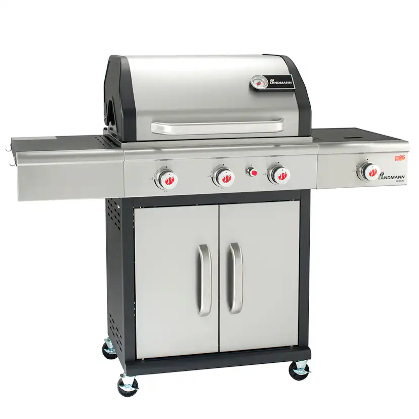 Gassgrill Landmann Triton cooK PTS 3.1 Rustfritt Stål