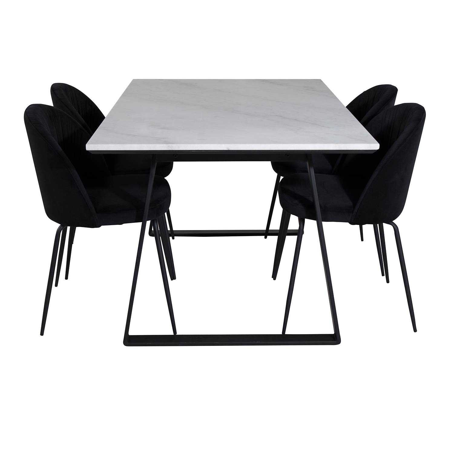 Spisegruppe Venture Home Estelle 140 med 4 Wrigley Stoler