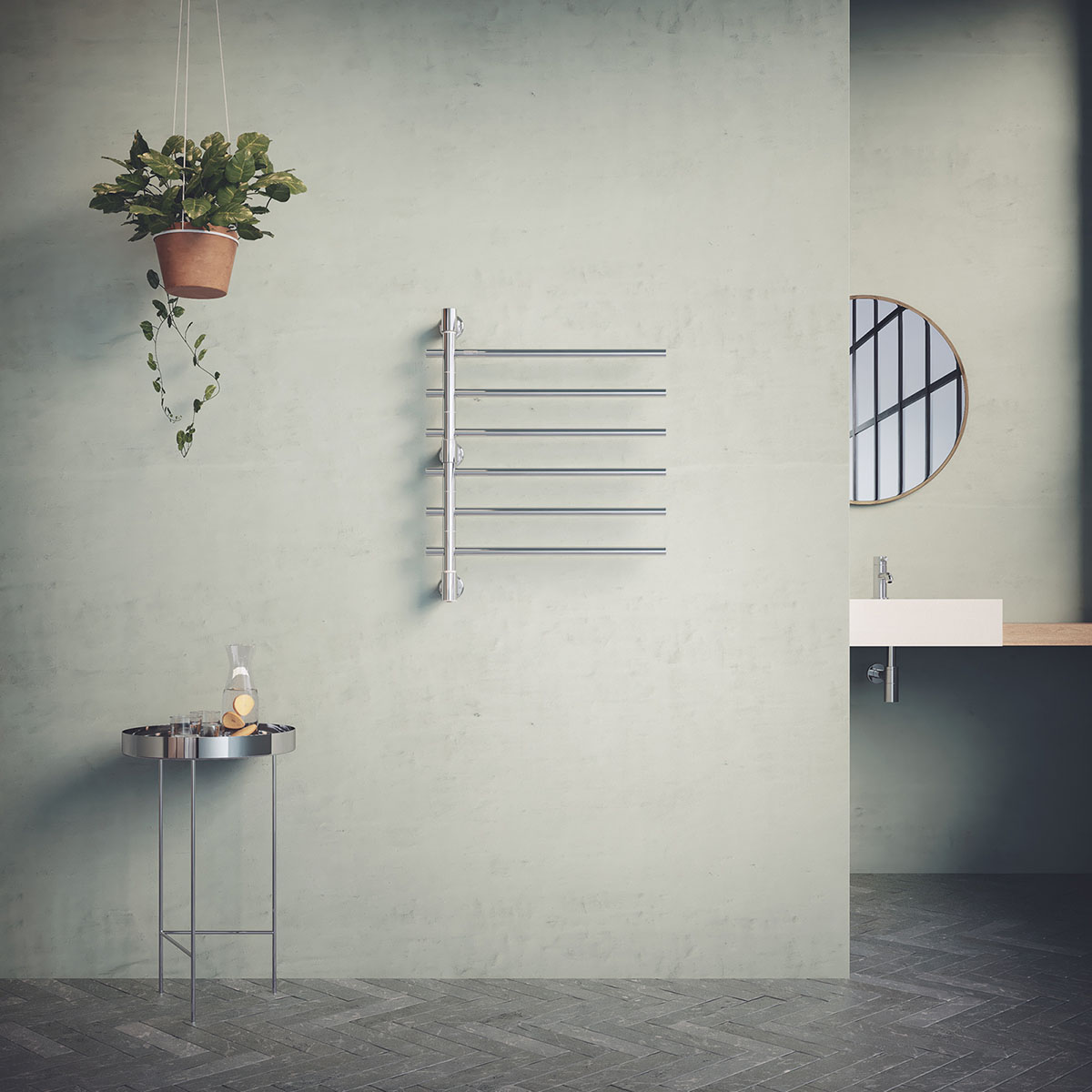 Fiskebäck Rostfri El 595x740 6 Armar BxH: 595x740 mm