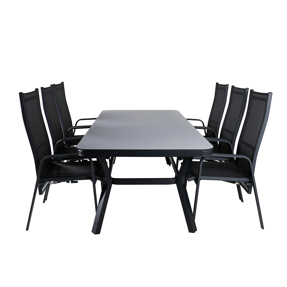 Spisegruppe Venture Home Vyn med 6 Curz Spisestoler