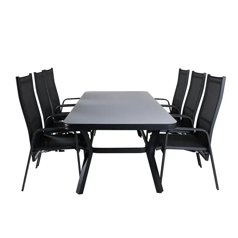 Spisegruppe Venture Home Vyn med 6 Curz Spisestoler