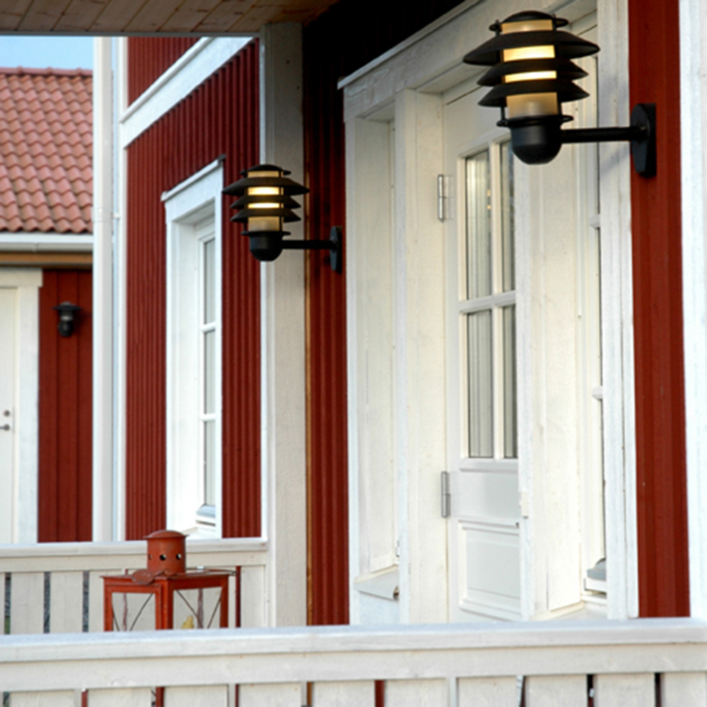 VÄGG ALEFORS LED 800LM SVART Sort