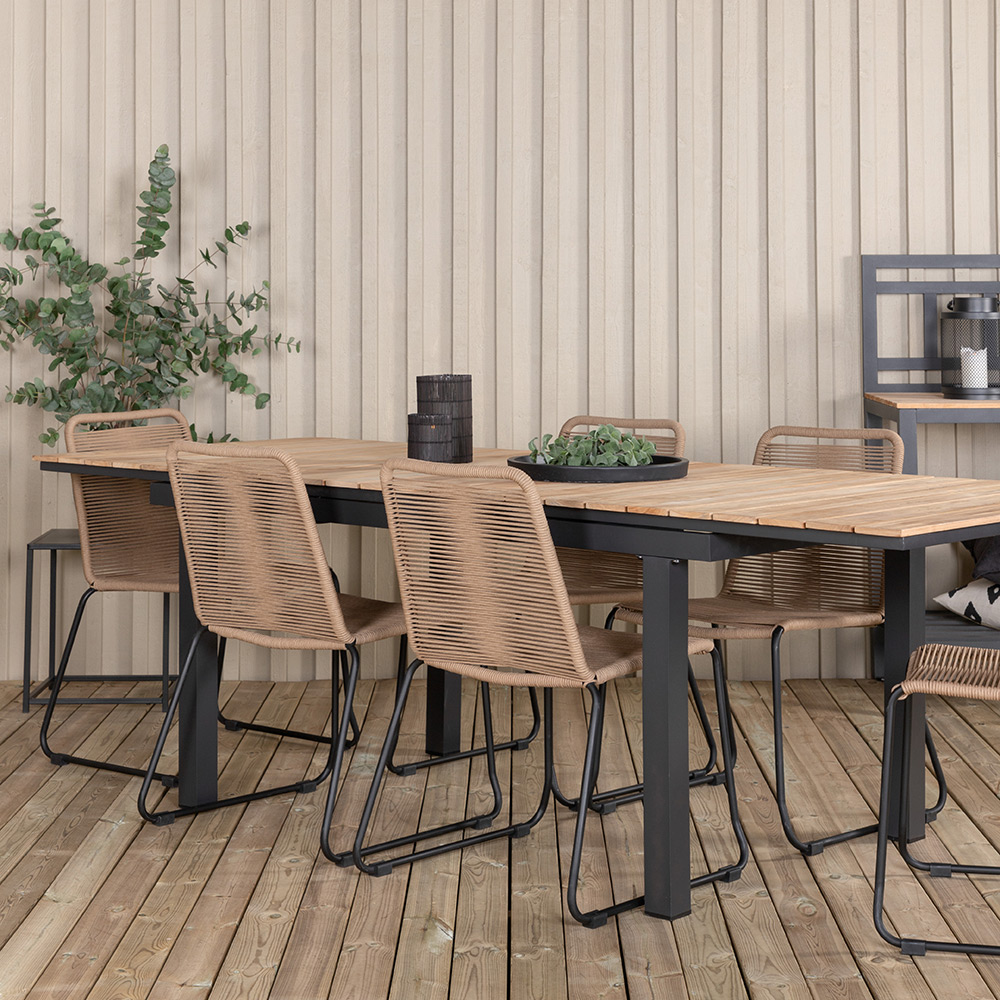 Spisegruppe Venture Home Mendi med 6 Levi Stoler
