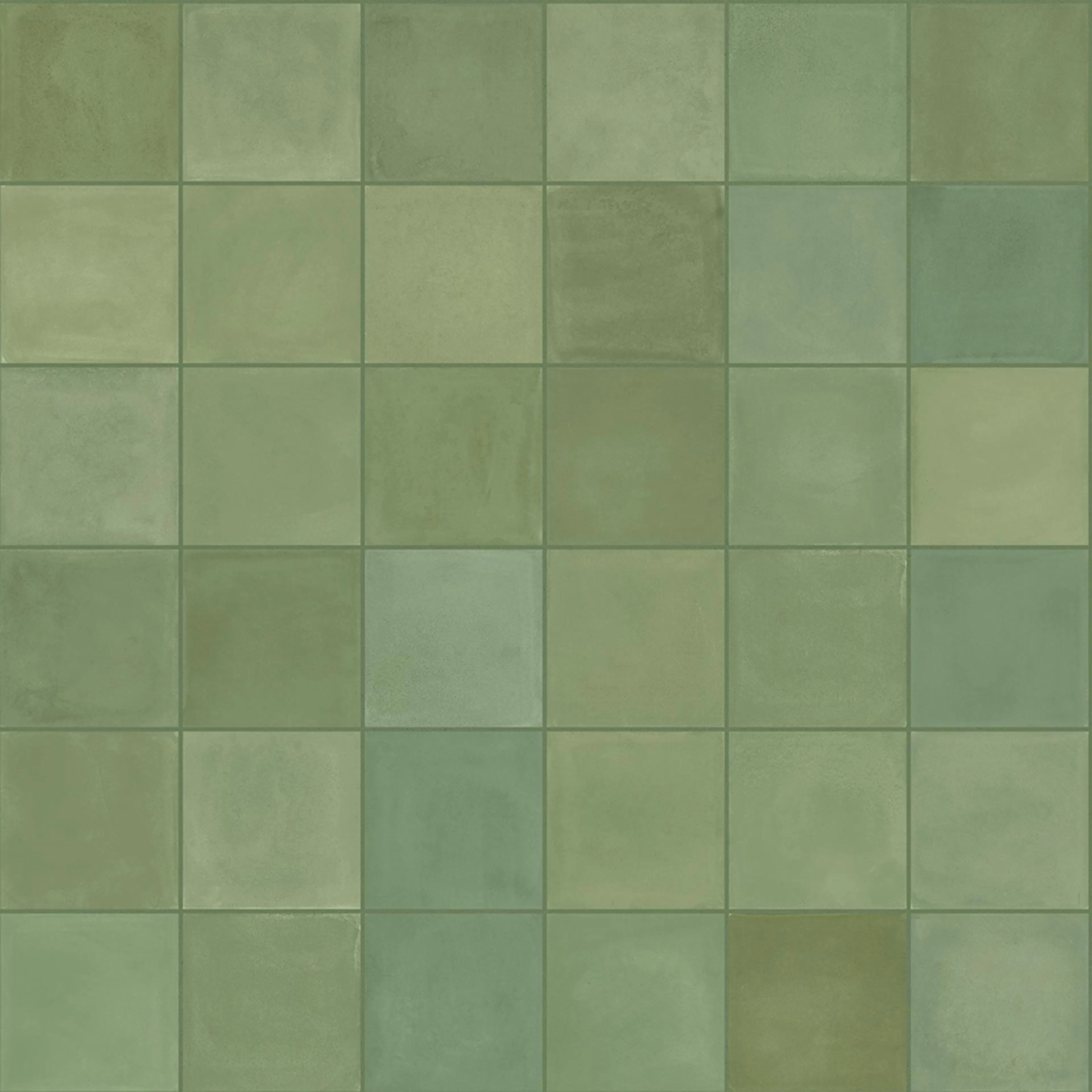 Klinker Marazzi Group D Segni Blend Verde 10x10 cm