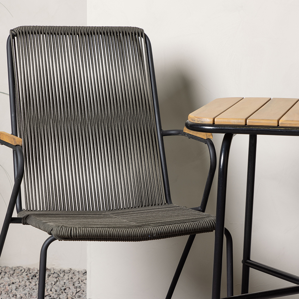 Cafégruppe Venture Home Holmbeck Bord med 2 Bois Stoler