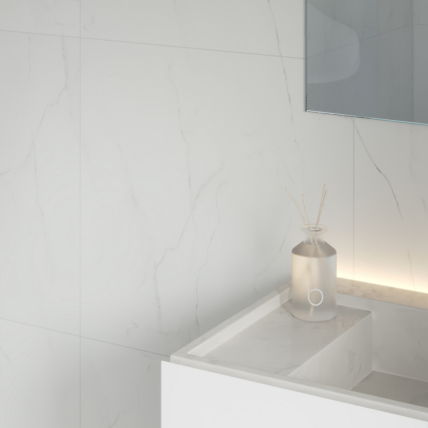 Baderomspanel Fibo 3487-M6060HG Bright Marble