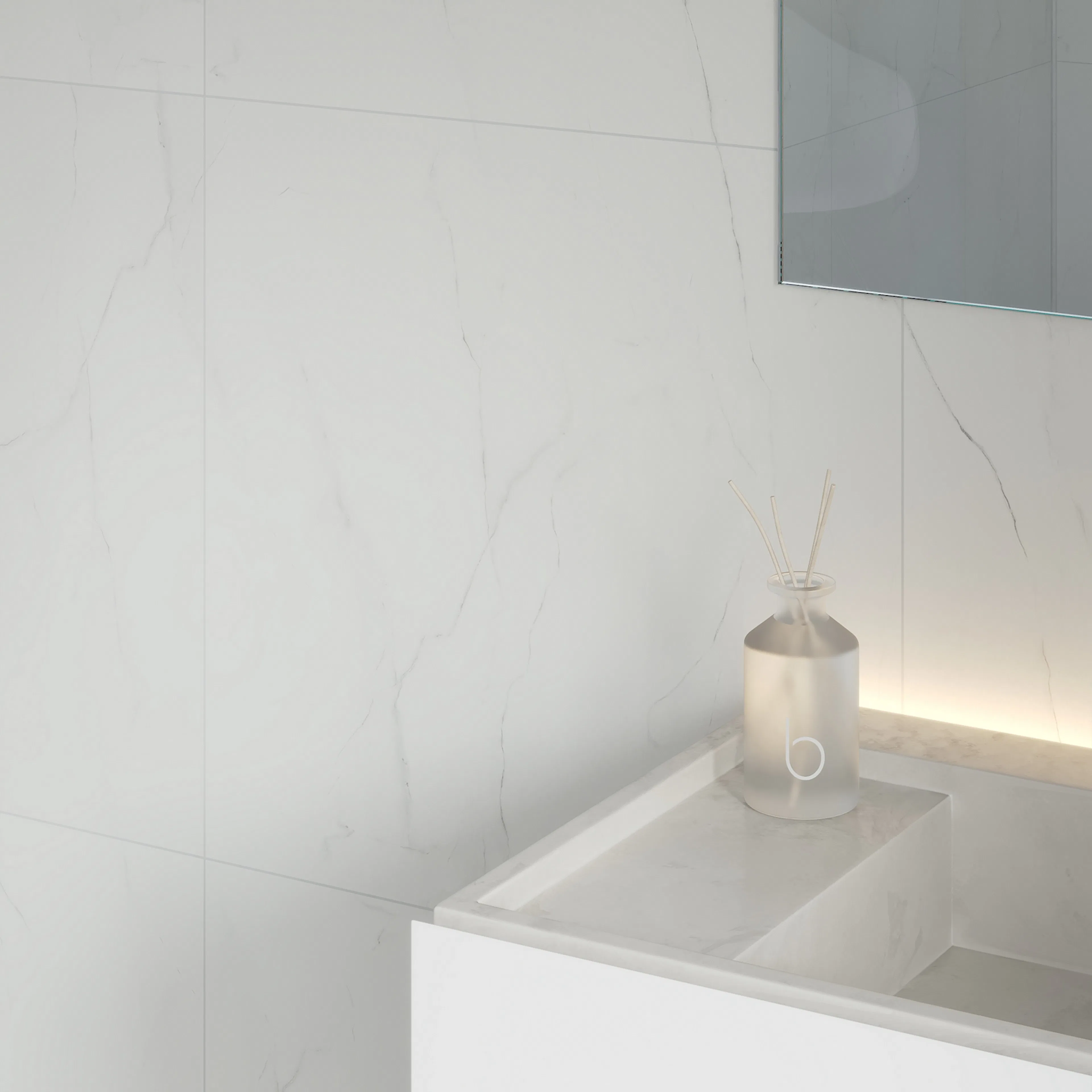 Baderomspanel Fibo 3487-M6060HG Bright Marble