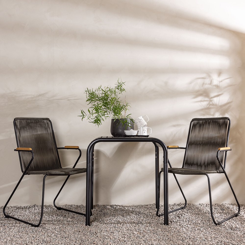 Cafégruppe Venture Home Borneo Bord med 2 Bois Stoler